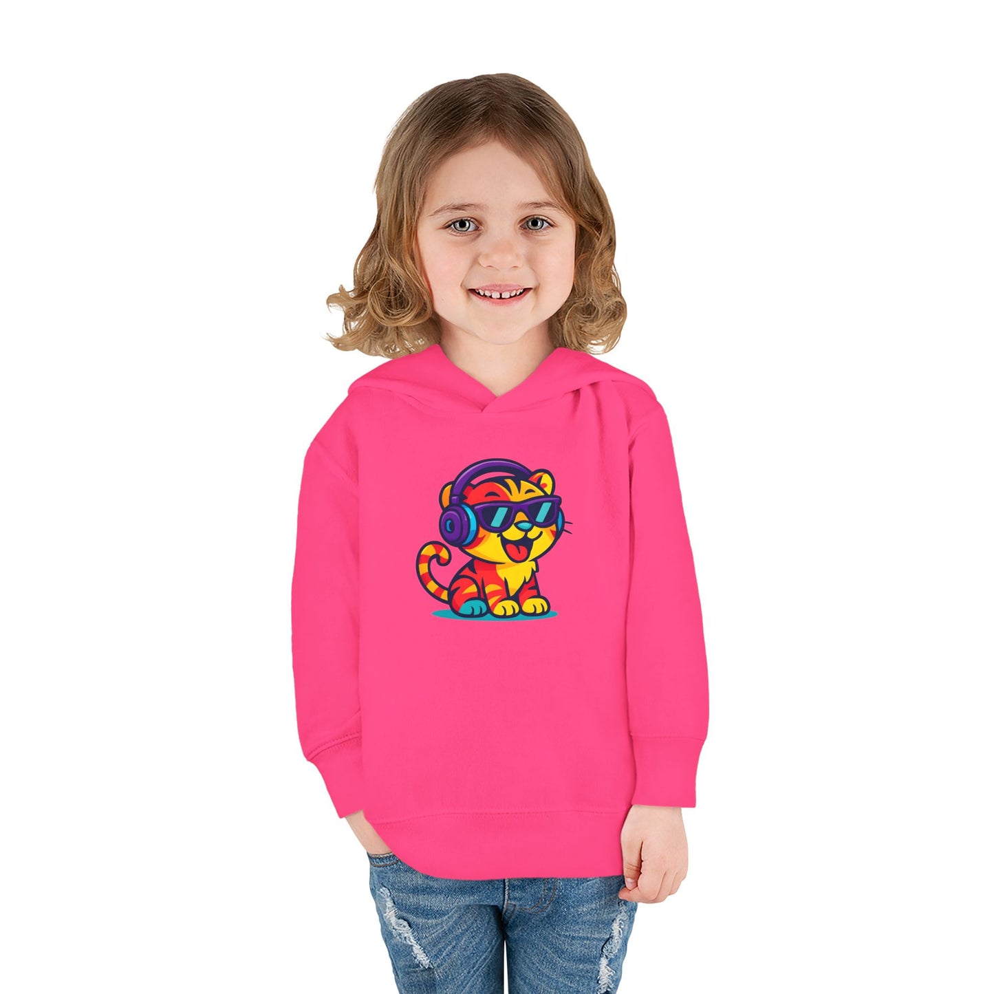 Colorful Tiger Hoodie for Toddlers | Fun Pullover for Kids, Cute Toddler Apparel, Kids' Gift, Birthday Present, Playtime Wear