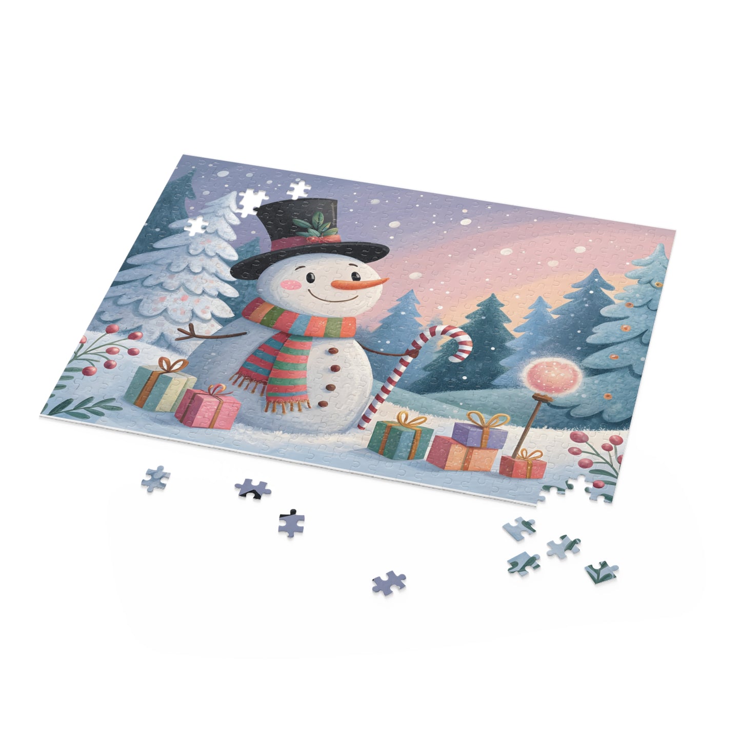Heartwarming Snowman Puzzle for Cozy Family Nights, Holiday Decor, Gifts, Family Fun, Winter Activity, Christmas