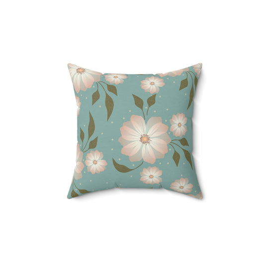Floral Decorative Pillow, Cozy Home Decor, Gift for Her, Cottage Chic Cushion, Vintage Style Accessory