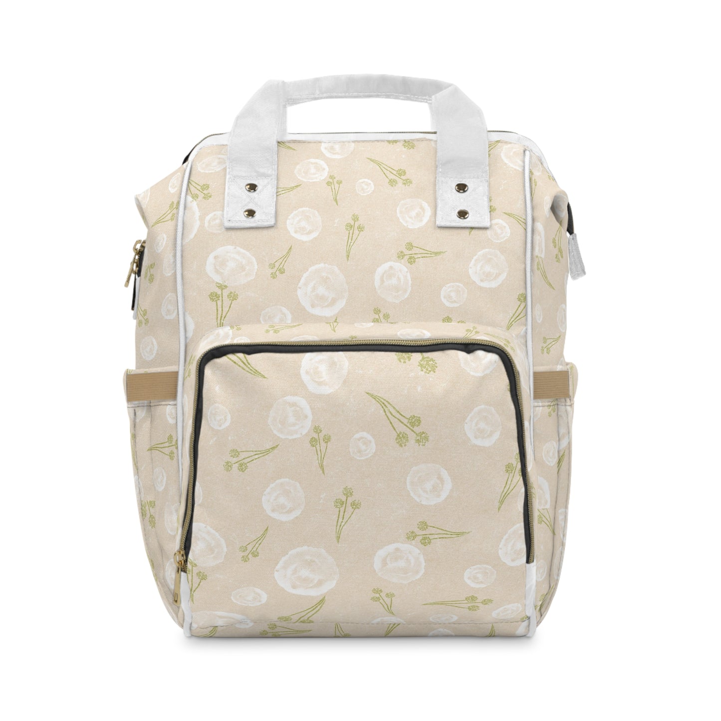 Stylish Floral Diaper Backpack - Modern Baby Bag, Functional Maternity Gift, Trendy Baby Shower Accessory, Travel-Friendly Diaper Bag, [...]