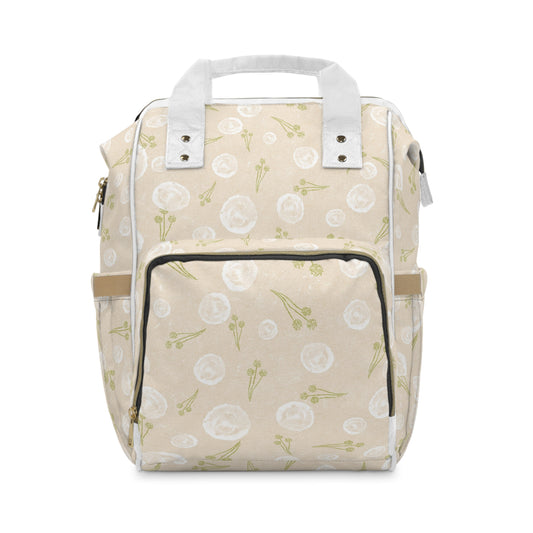 Stylish Floral Diaper Backpack - Modern Baby Bag, Functional Maternity Gift, Trendy Baby Shower Accessory, Travel-Friendly Diaper Bag, [...]