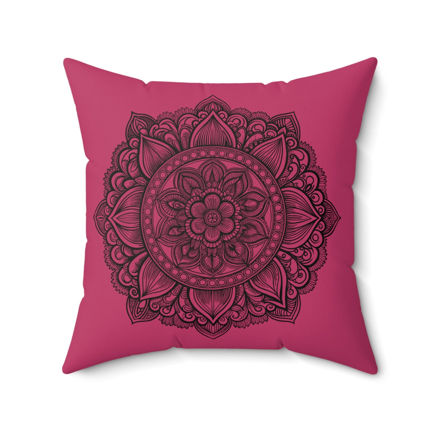 Bohemian Mandala Pillow, Decorative Throw Cushion for Relaxation, Home Decor, Gift for Her, Meditation Accessory