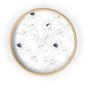 Elegant Floral Wall Clock, Modern Home Decor, Gift for Her, Kitchen Wall Art