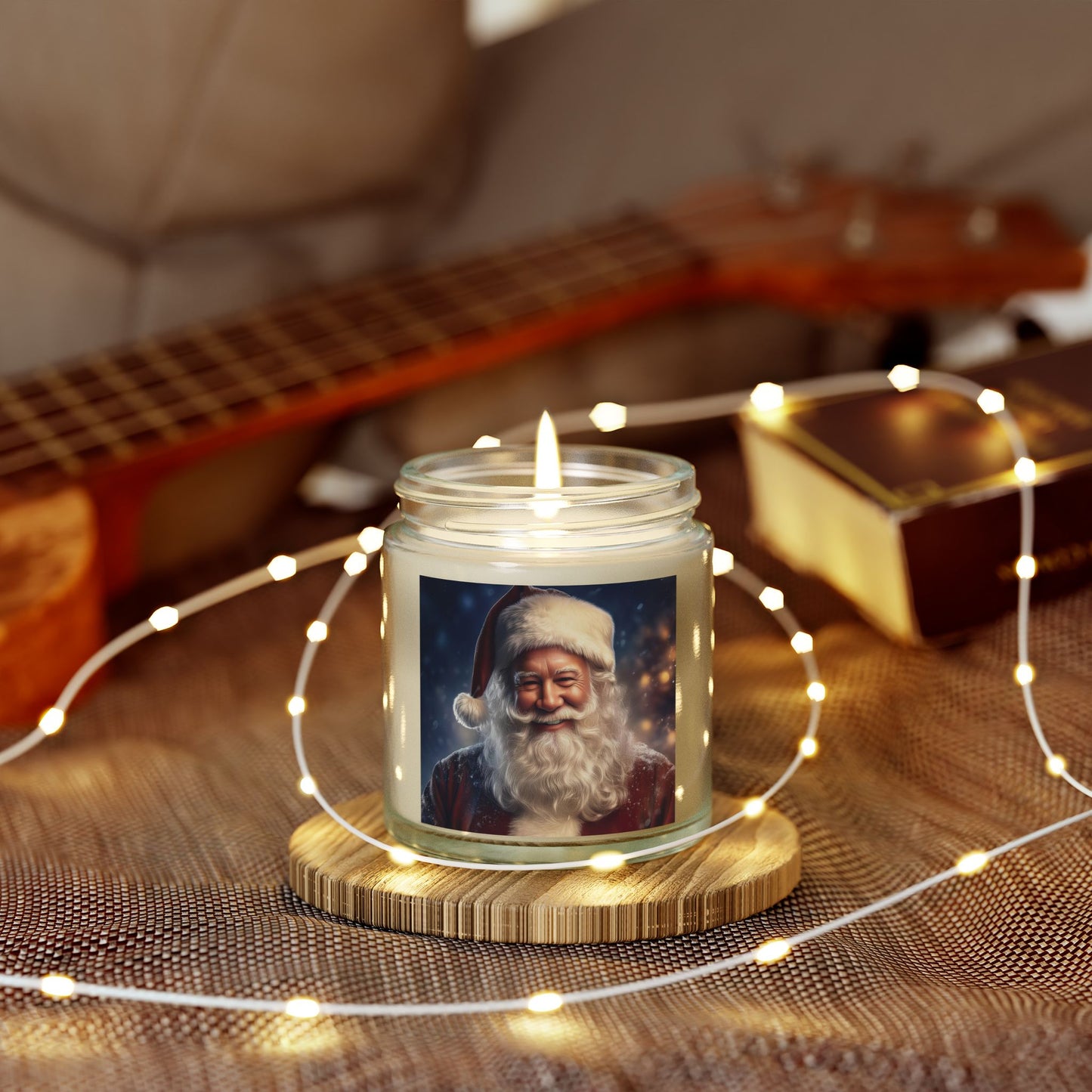 Festive Santa Scented Candle | Holiday Gift, Cozy Home Decor, Christmas Candle, Seasonal Aromatherapy, Unique Stocking Stuffer