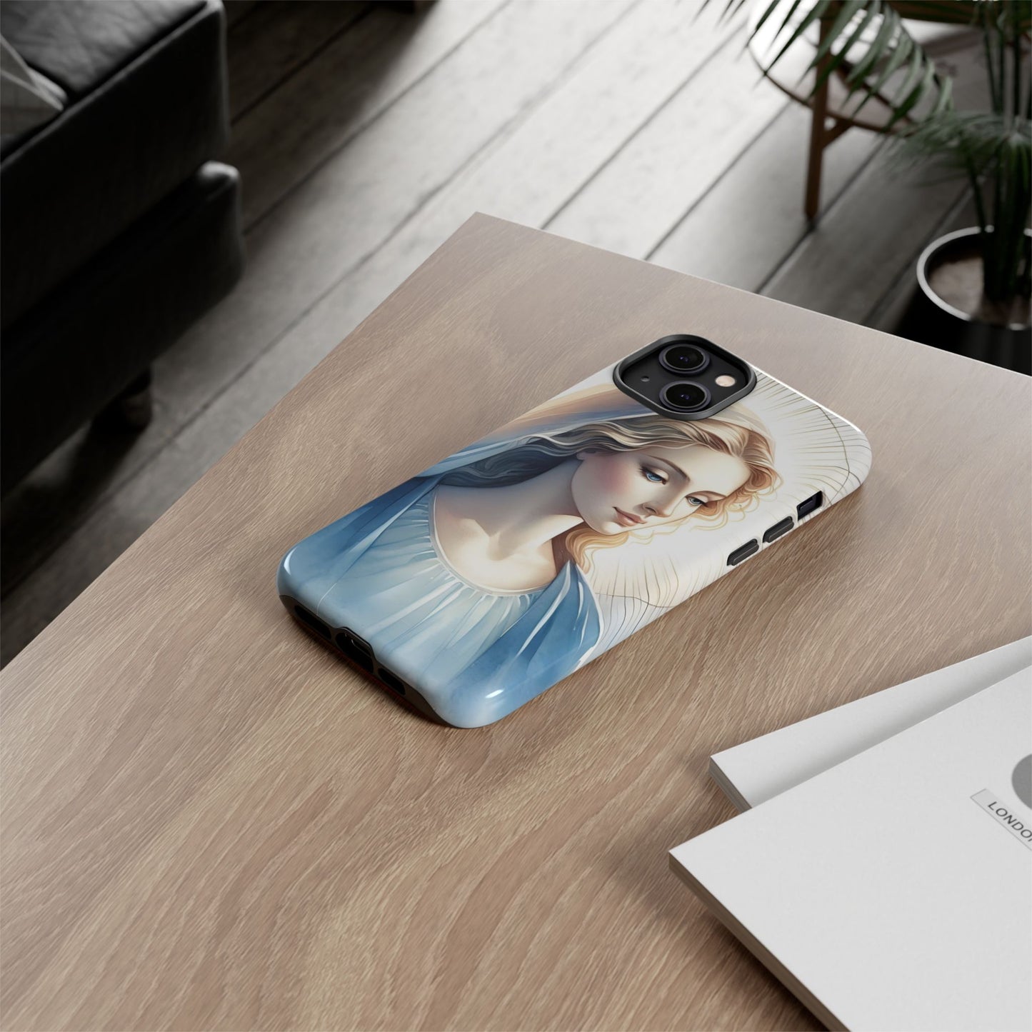 Beautiful Mary Phone Case, Tough Phone Case, Inspirational Tech Accessory, Gift for Her, Religious Phone Cover