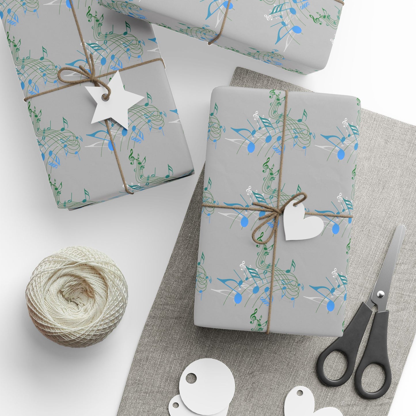 Elegant Music Note Wrapping Paper for Special Occasions, Perfect for Gifts, Birthdays, Holidays, Artsy Celebrations, Eco-Friendly