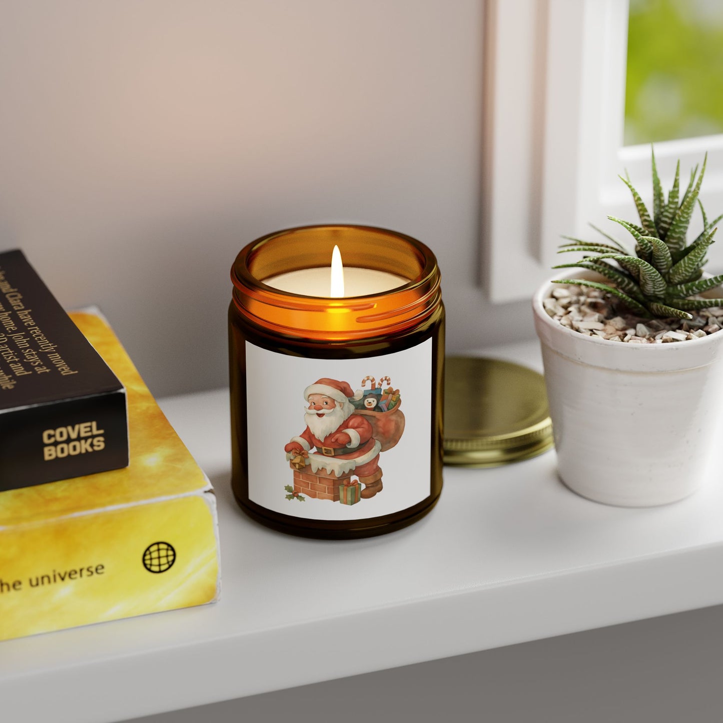 Christmas Scented Candles - Coconut Apricot Wax, Holiday Home Decor, Gift Idea for Friends, Relaxation, Festive Ambiance