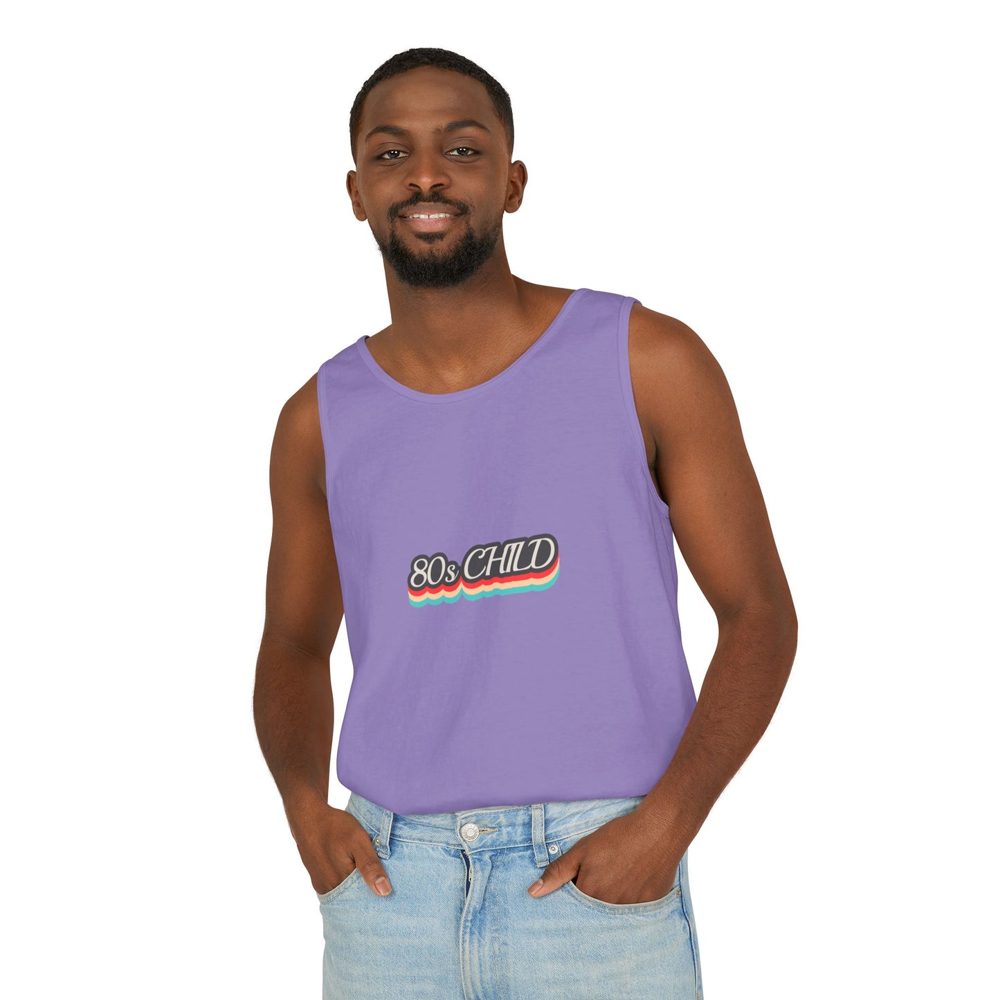 80s Child Unisex Tank Top | Retro Summer Wear, Vintage Style Shirt, Gift for 80s Lovers, Bohemian Fashion, Nostalgic Apparel