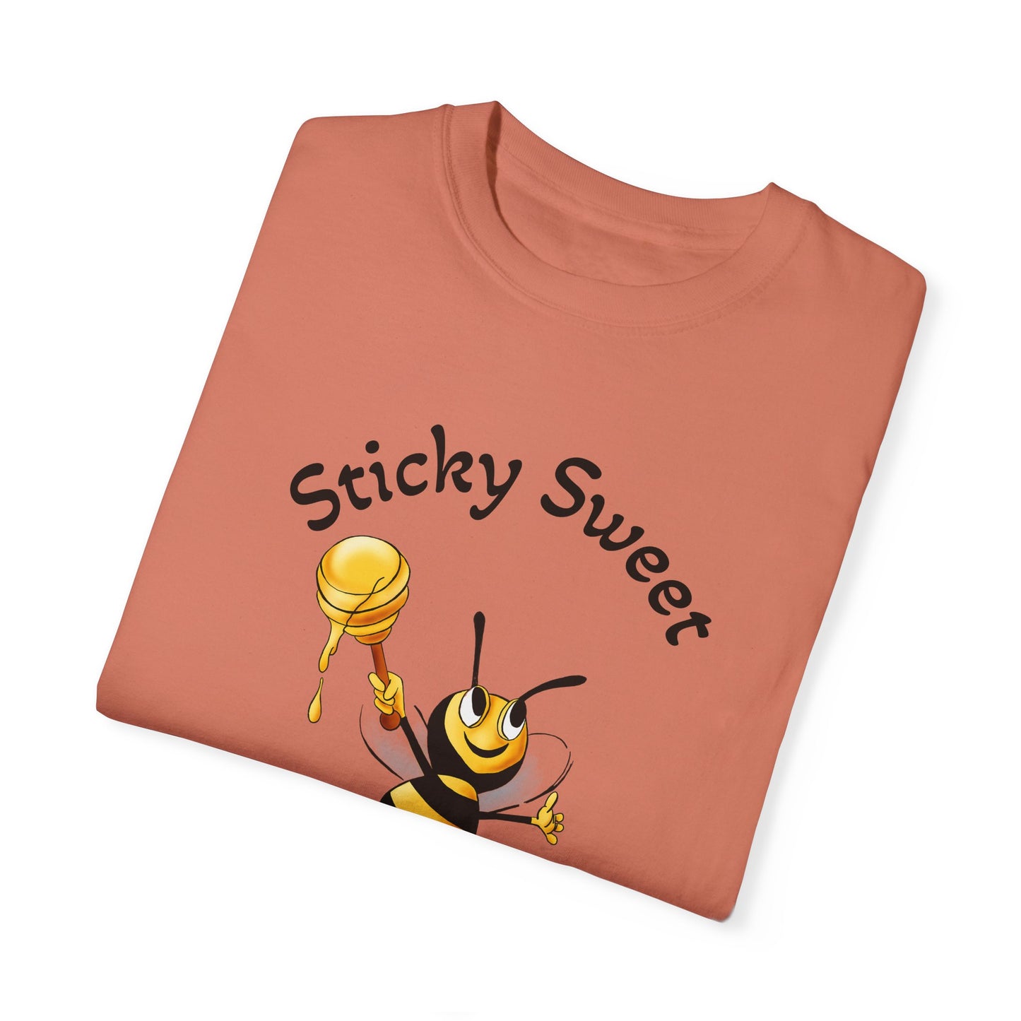 Bee-Themed Unisex T-Shirt - "Sticky Sweet" Graphic
