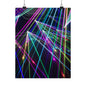 Neon Laser Light Vertical Poster, Colorful Wall Art for Home Music Festival