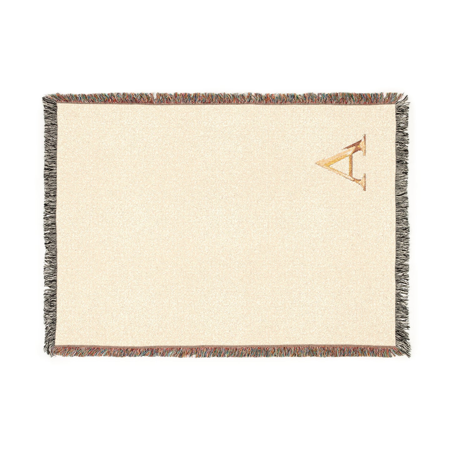 Cozy Woven Blanket - Personalized Gift Letter A