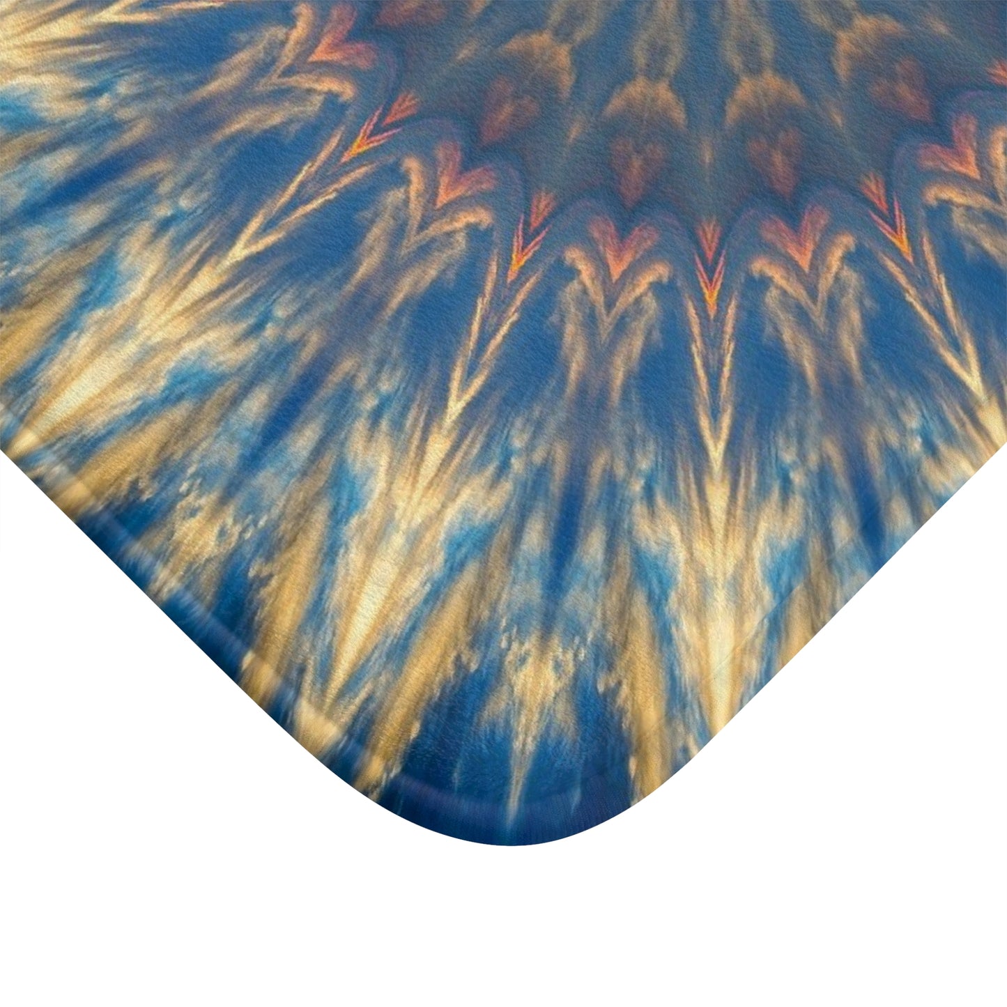 Bohemian Mandala Bath Mat, Cozy Bathroom Decor, Vibrant Home Accessory, Gift for Housewarming, Relaxing Spa Vibe, Summer Bathroom
