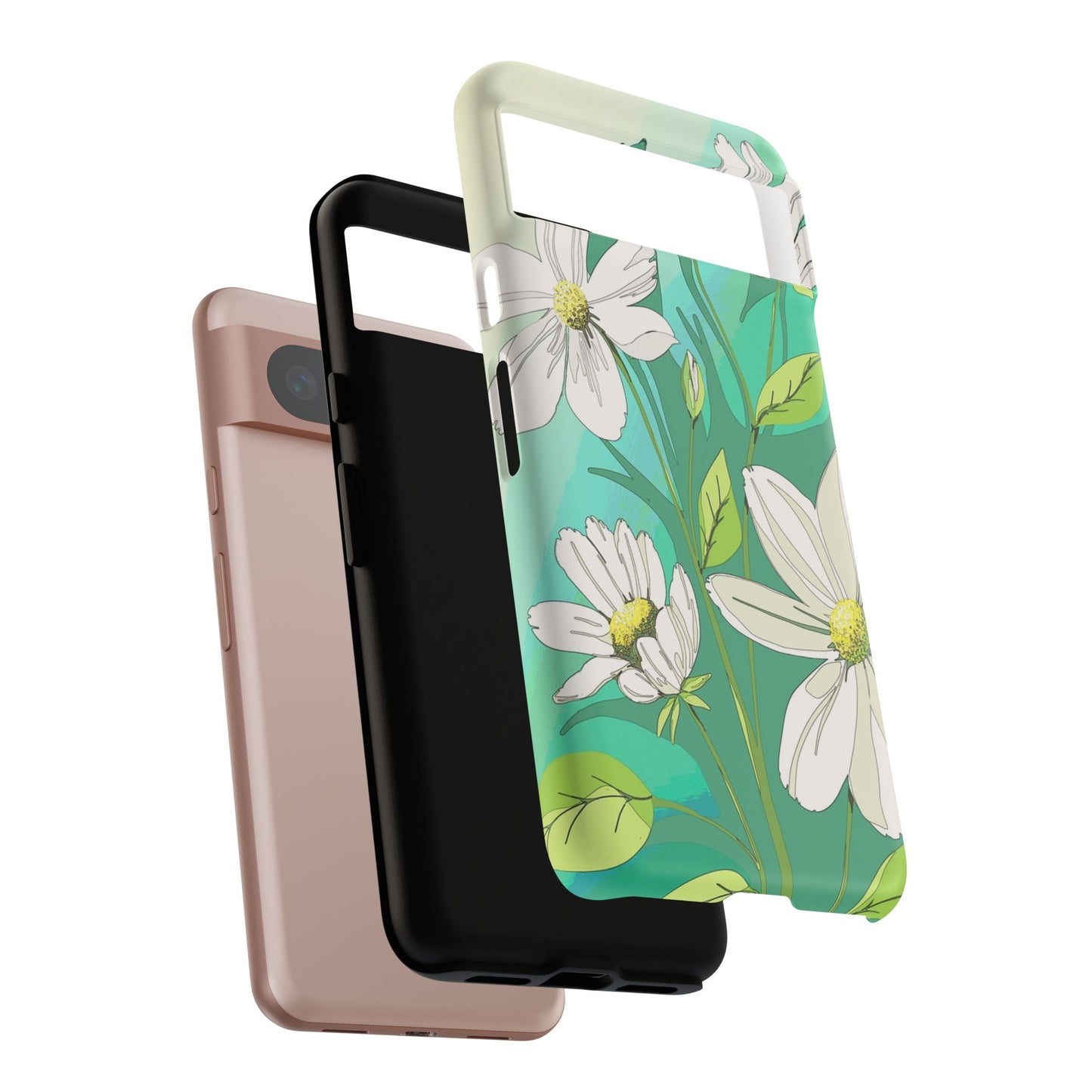 Floral Phone Case, Tough Cases, Flower Design, Nature Inspired, Eco-Friendly Cover, Unique Gift for Her, Spring Accessories