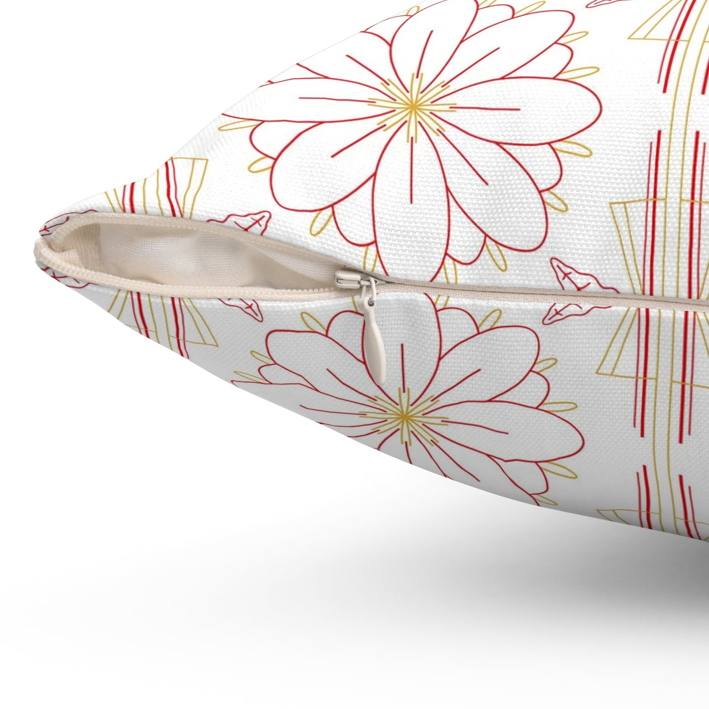 Chic Floral Square Pillow | Decorative Cushion, Home Decor, Boho Style, Gift for Her, Couch Pillow, Throw Pillow