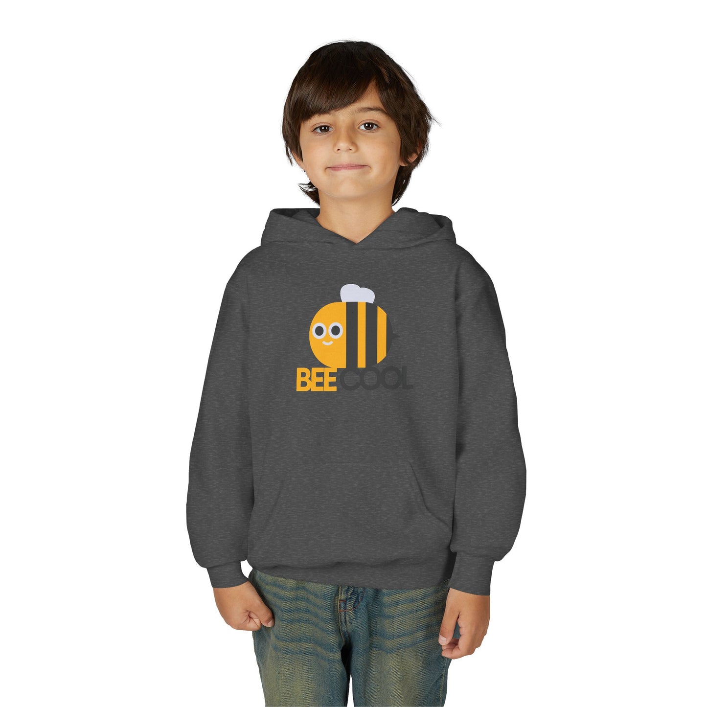 Youth Heavy Blend Hooded Sweatshirt - Bee Cool
