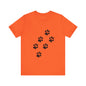 Paw Print Short Sleeve Tee | Unisex Animal Lover Shirt, Pet Owner Gift, Casual Wear, Gifts for Dog Lovers, Comfortable T-Shirt