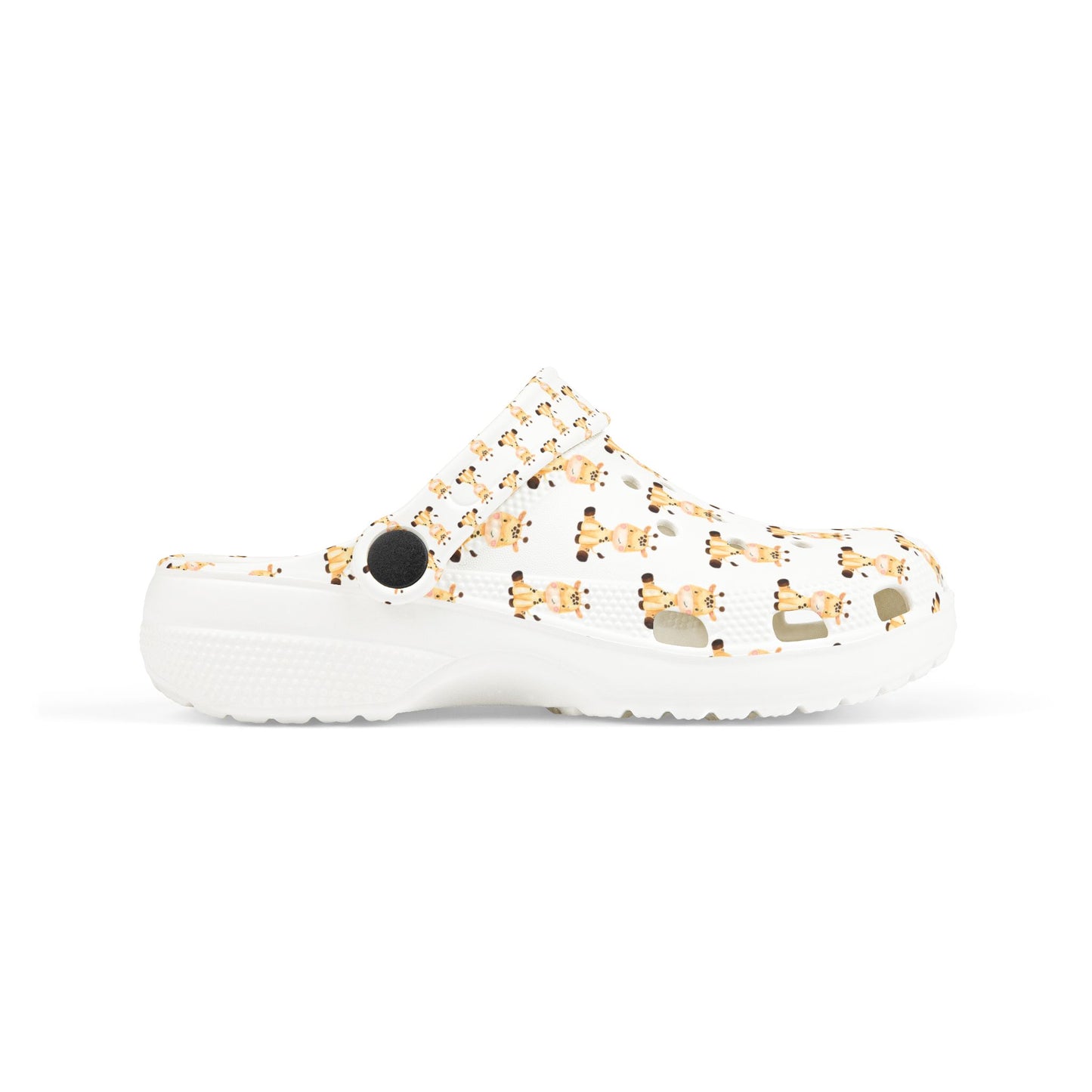 Kids Giraffe Print EVA Foam Clogs — Cute Animal Slip-On Sandals for Toddlers & Little Kids