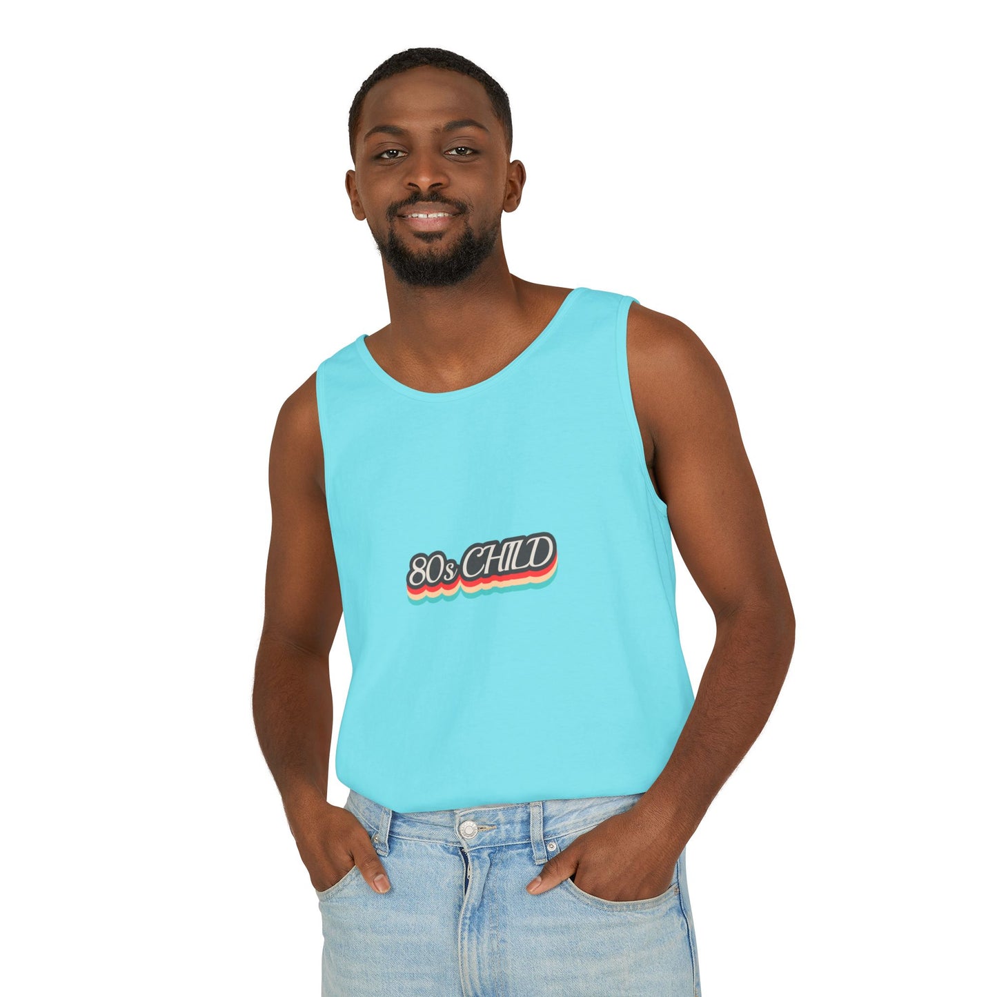 80s Child Unisex Tank Top | Retro Summer Wear, Vintage Style Shirt, Gift for 80s Lovers, Bohemian Fashion, Nostalgic Apparel