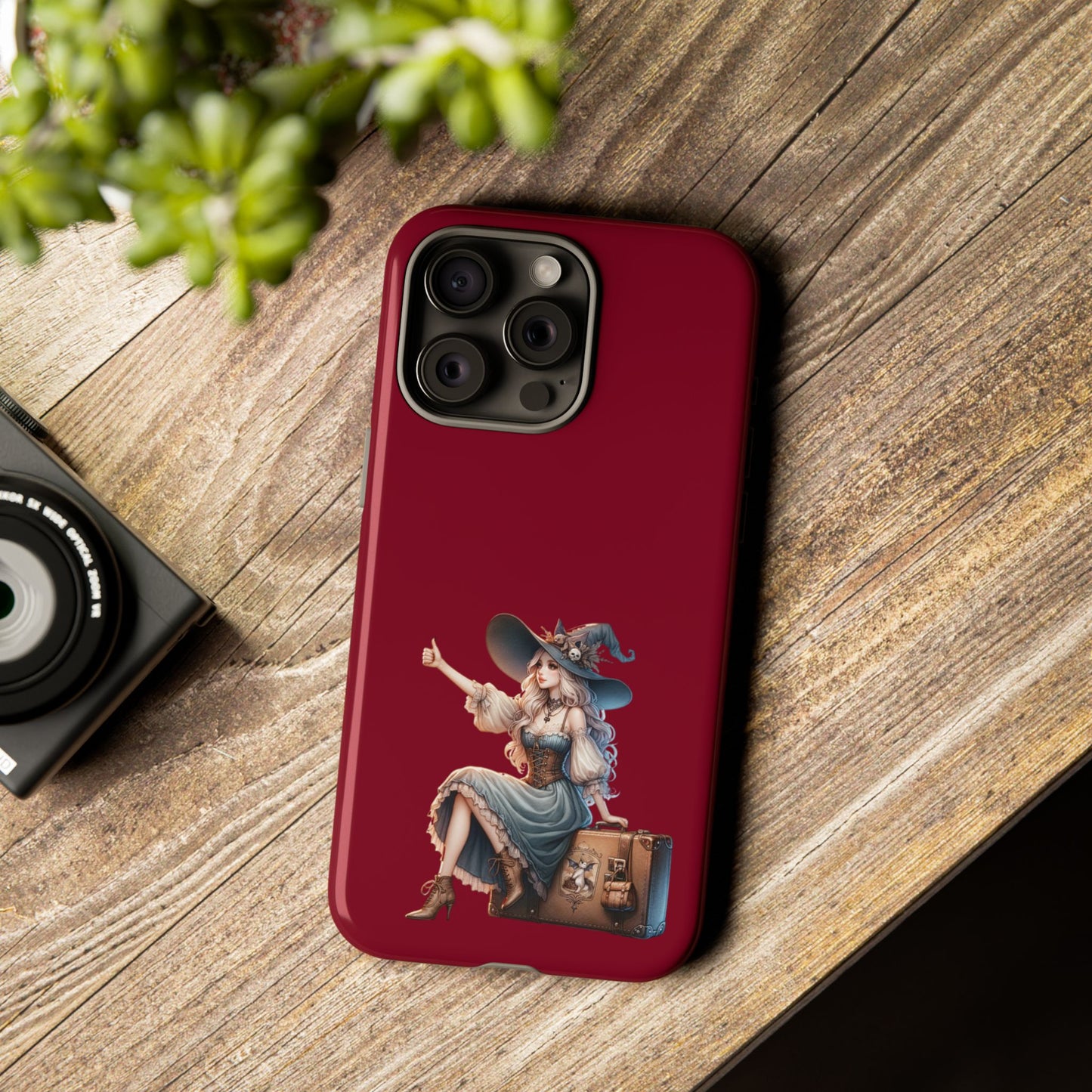Witchy Phone Case - Magical, Durable - Halloween Gift, Cosplay Accessory, Cute Witch Design