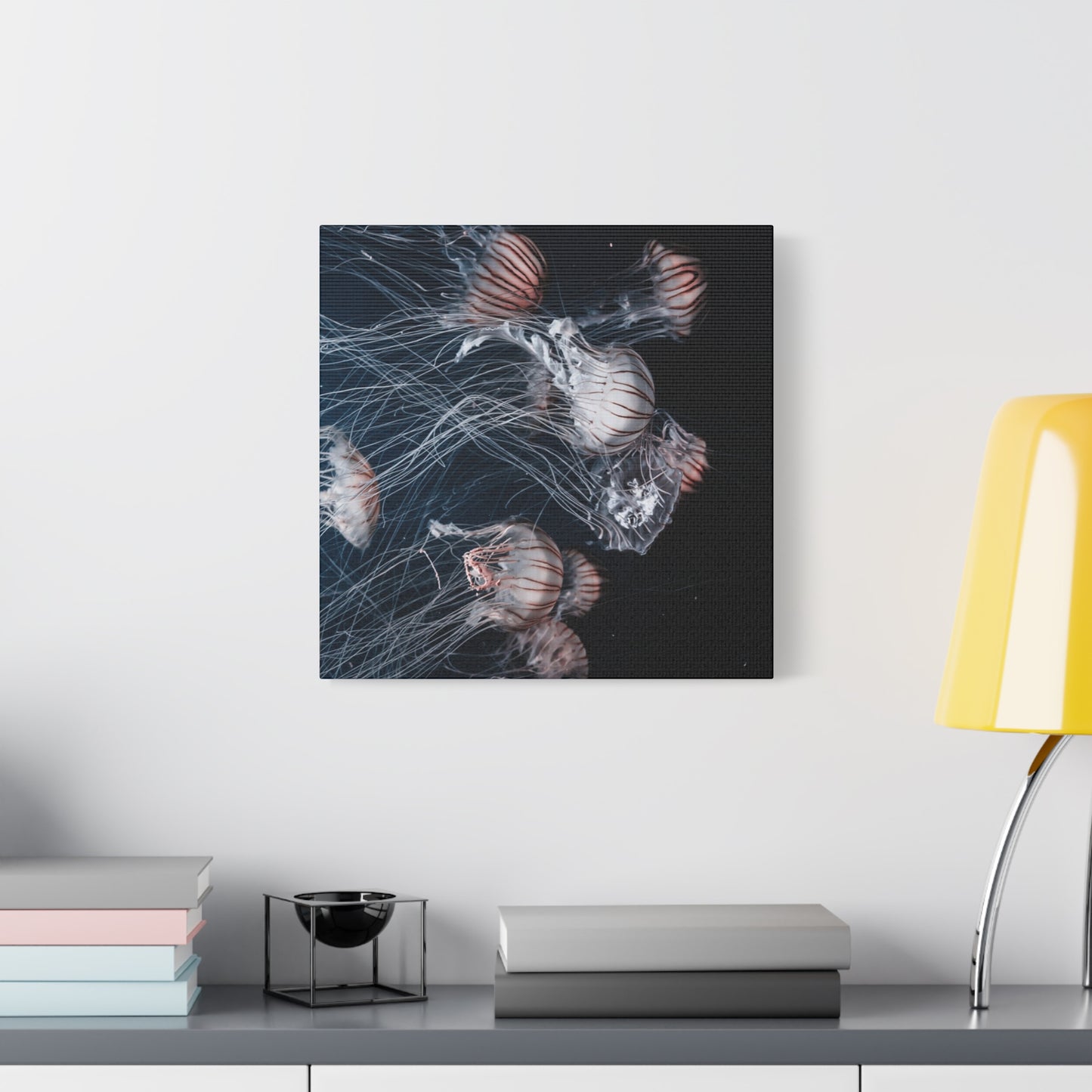 Jellyfish Swarm Matte Stretched Canvas