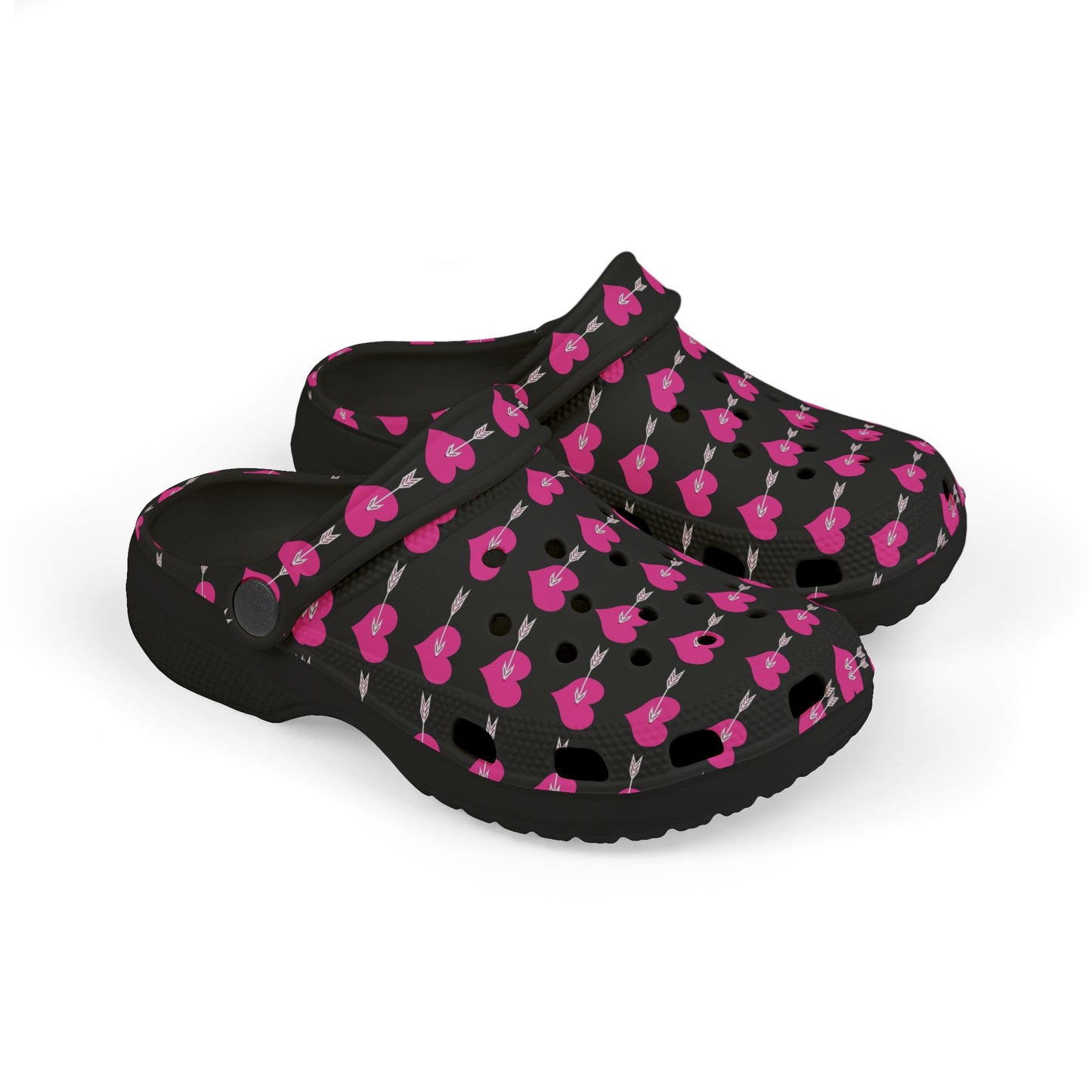 Kid's Heart Pattern Clogs - Fun & Colorful EVA Foam Shoes, Playful Footwear for Kids, Summer Adventures, Birthday Gift, Everyday Wear
