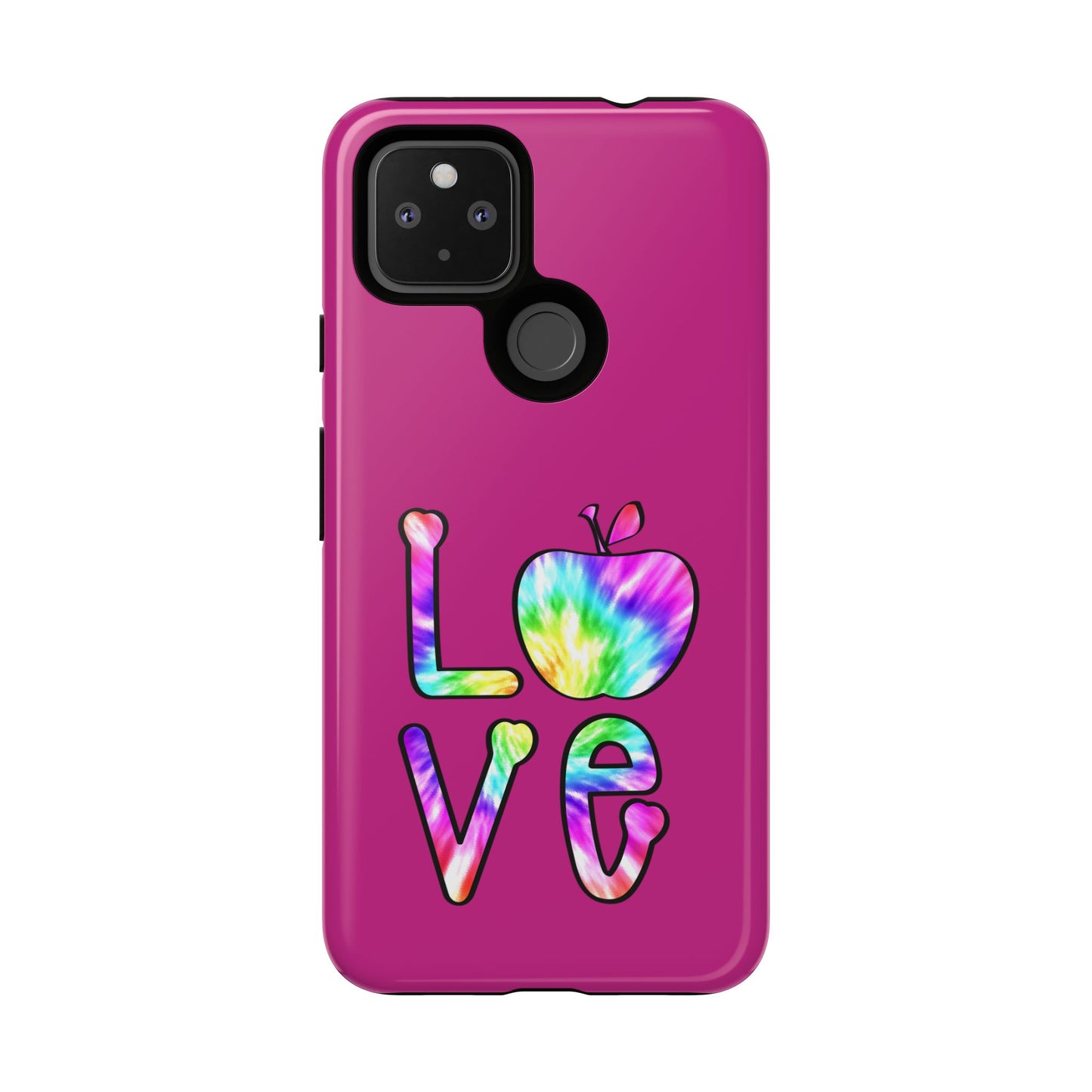 Colorful Love Phone Case, Tough Cases for iPhone, Cute Phone Accessory, Gift for Her, Summer Vibe Phone Cover