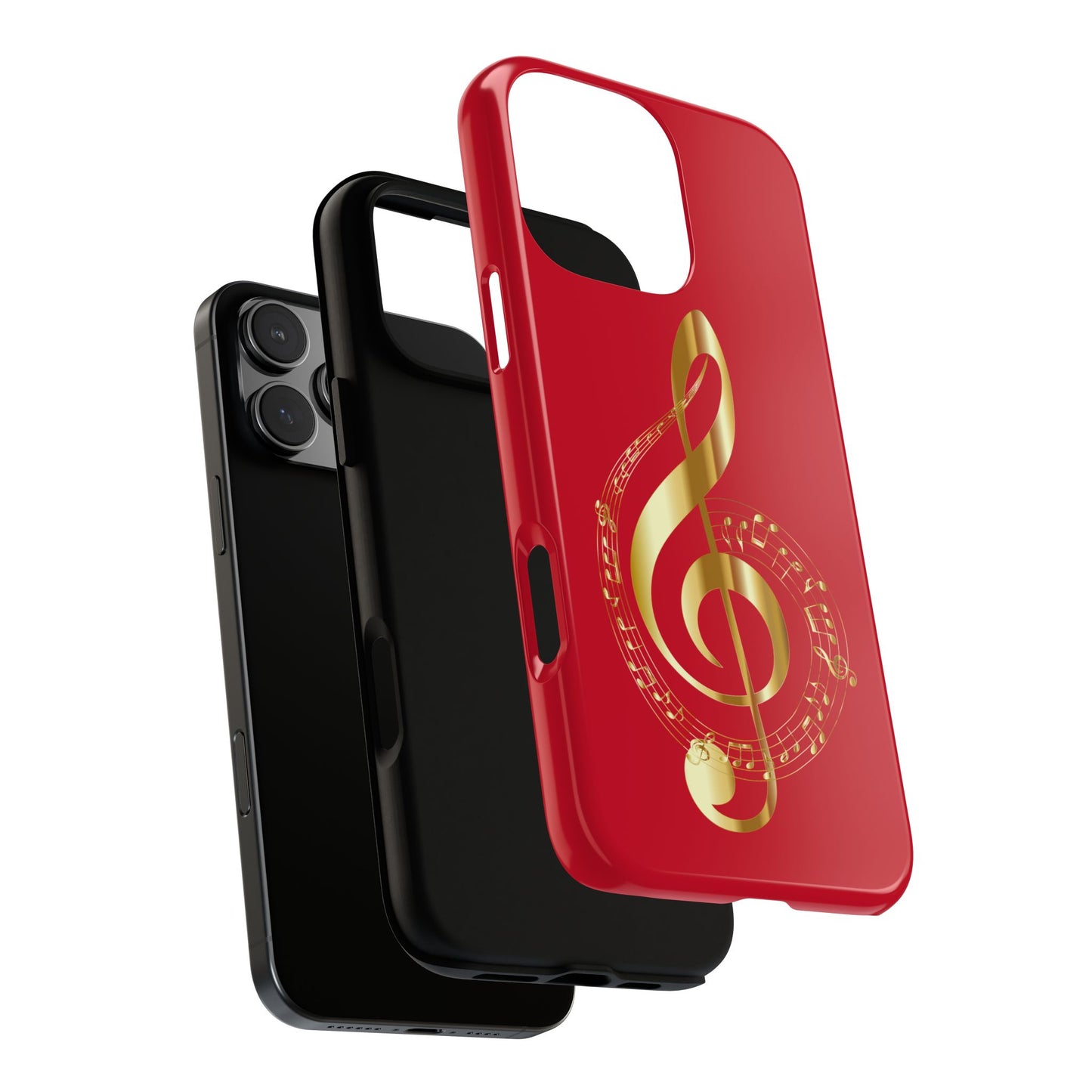 Tough Cases - Red Musical Note