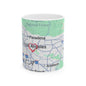 Personalized Los Angeles, CA Map Ceramic Mug | Custom Location Coffee Cup, Travel Keepsake, Gift for Her, Housewarming, Adventure Lover