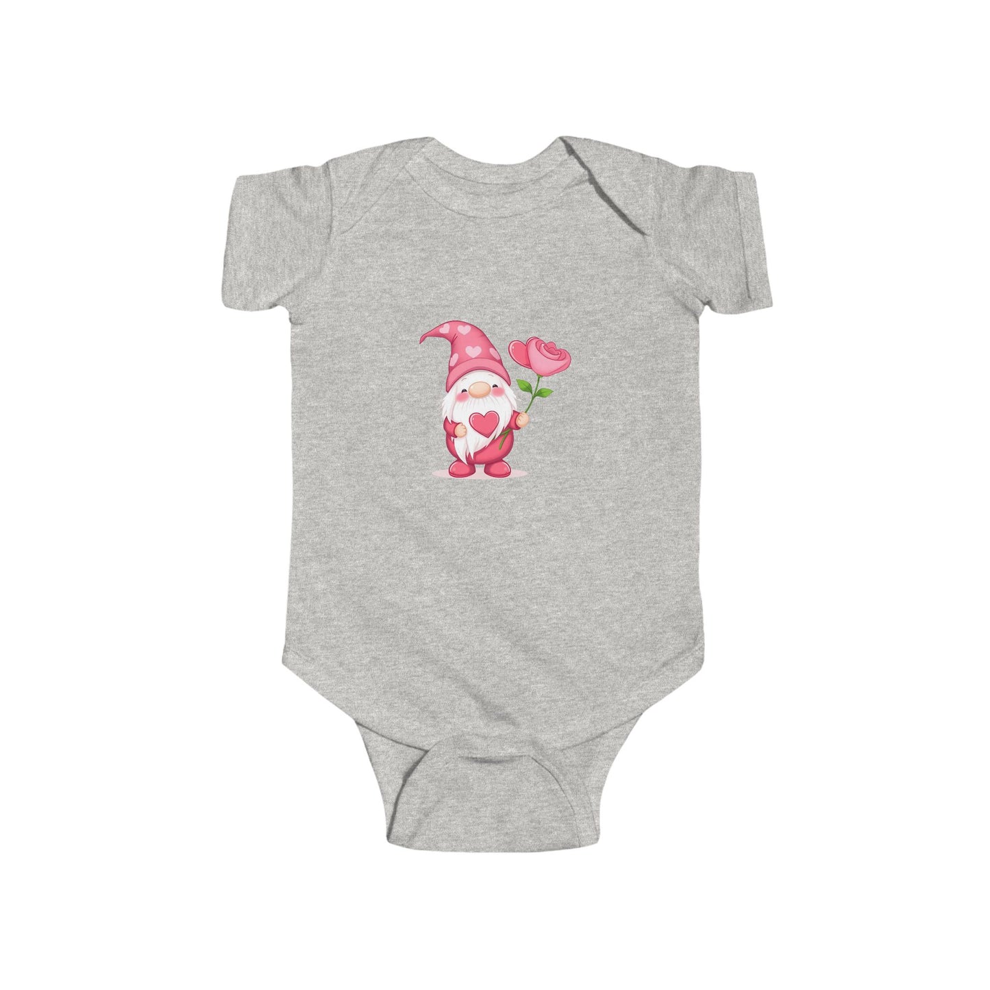 Cute Gnome Baby Bodysuit, Floral Infant Onesie, Newborn Gift, Baby Shower Essentials, Spring Outfit, Adorable Baby Clothes