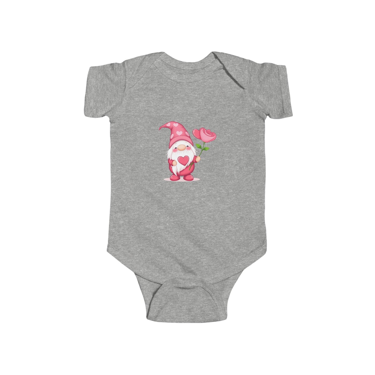 Cute Gnome Baby Bodysuit, Floral Infant Onesie, Newborn Gift, Baby Shower Essentials, Spring Outfit, Adorable Baby Clothes