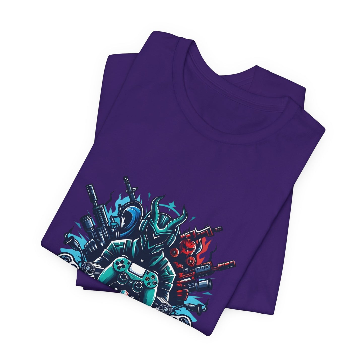 Gaming Controller Emblem Tee — Esports Gamer Graphic T-Shirt