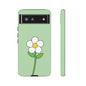Floral Phone Case - Tough Cases for Nature Lovers, Cute Green Flower Design, iPhone Cover, Gift for Her, Spring Accessories