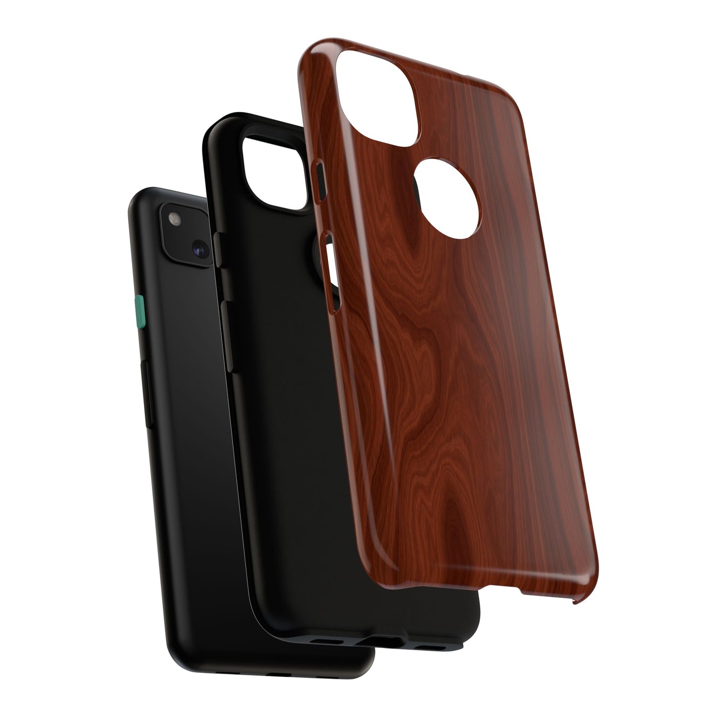 Wood Grain Phone Case, Stylish Tough Cases, Nature-Inspired Protective Cover, Unique Gifts for Him and Her, Eco-Friendly Tech Accessory