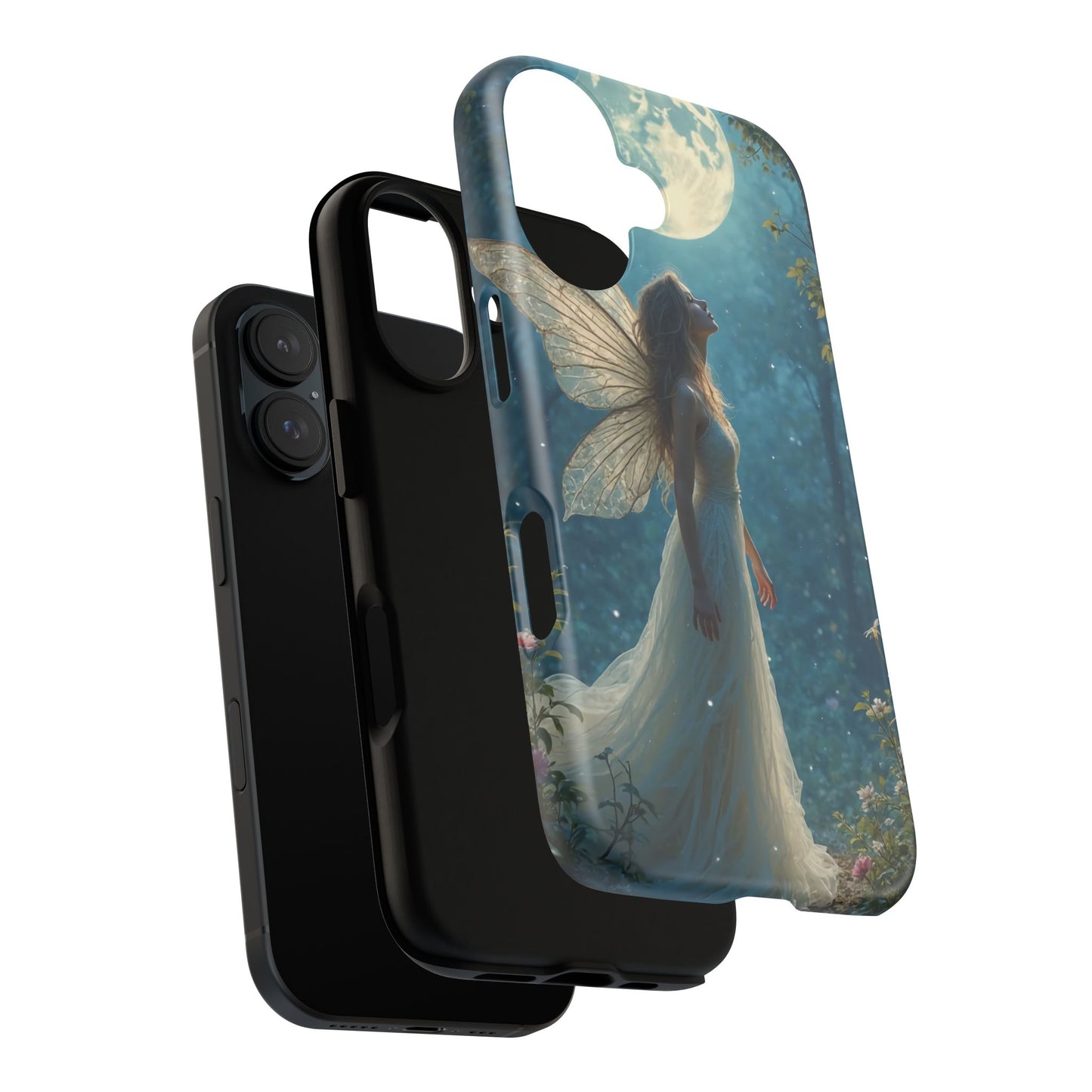 Fairy Moon Phone Case | Tough Cases for Nature Lovers, Fantasy Gift, Boho Phone Accessory, Ethereal Aesthetic, Magical Design