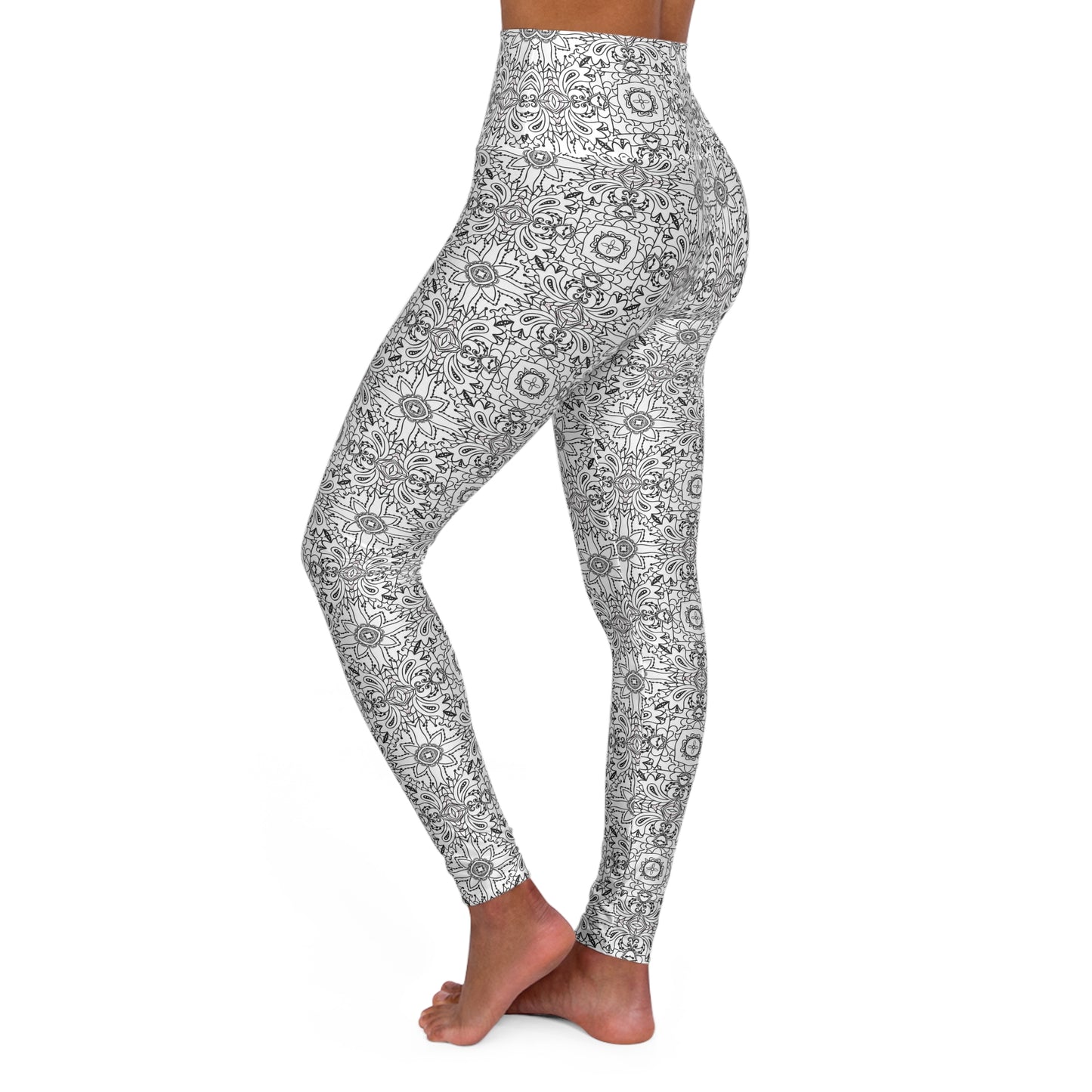 Stylish High Waisted Yoga Leggings | Comfort Fit for Active Lifestyle, Workout Gear, Athleisure, Yoga Classes, Fitness Fashion
