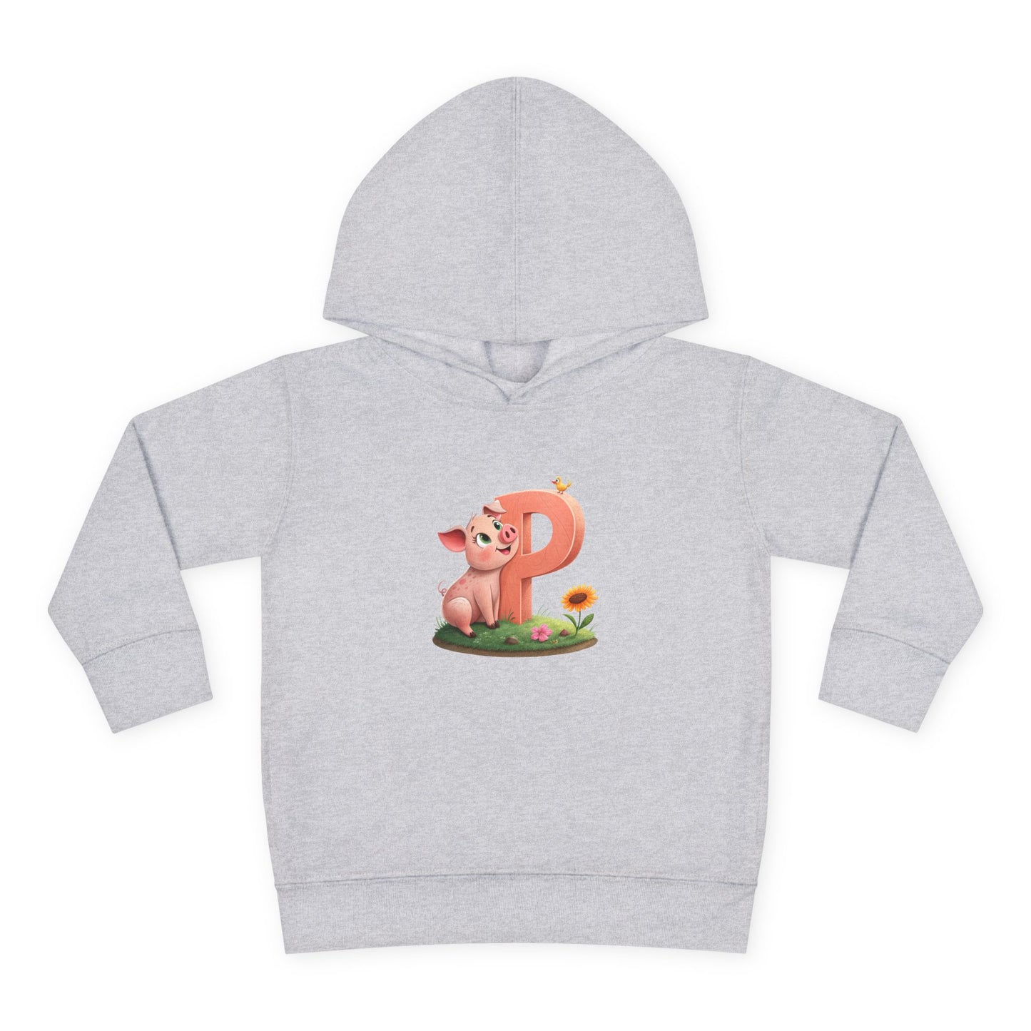 Toddler Piggy Personalized Fleece Hoodie, Cute Animal Hoodie, Kids Pullover, Toddler Clothes, Kids Gift, Birthday Present