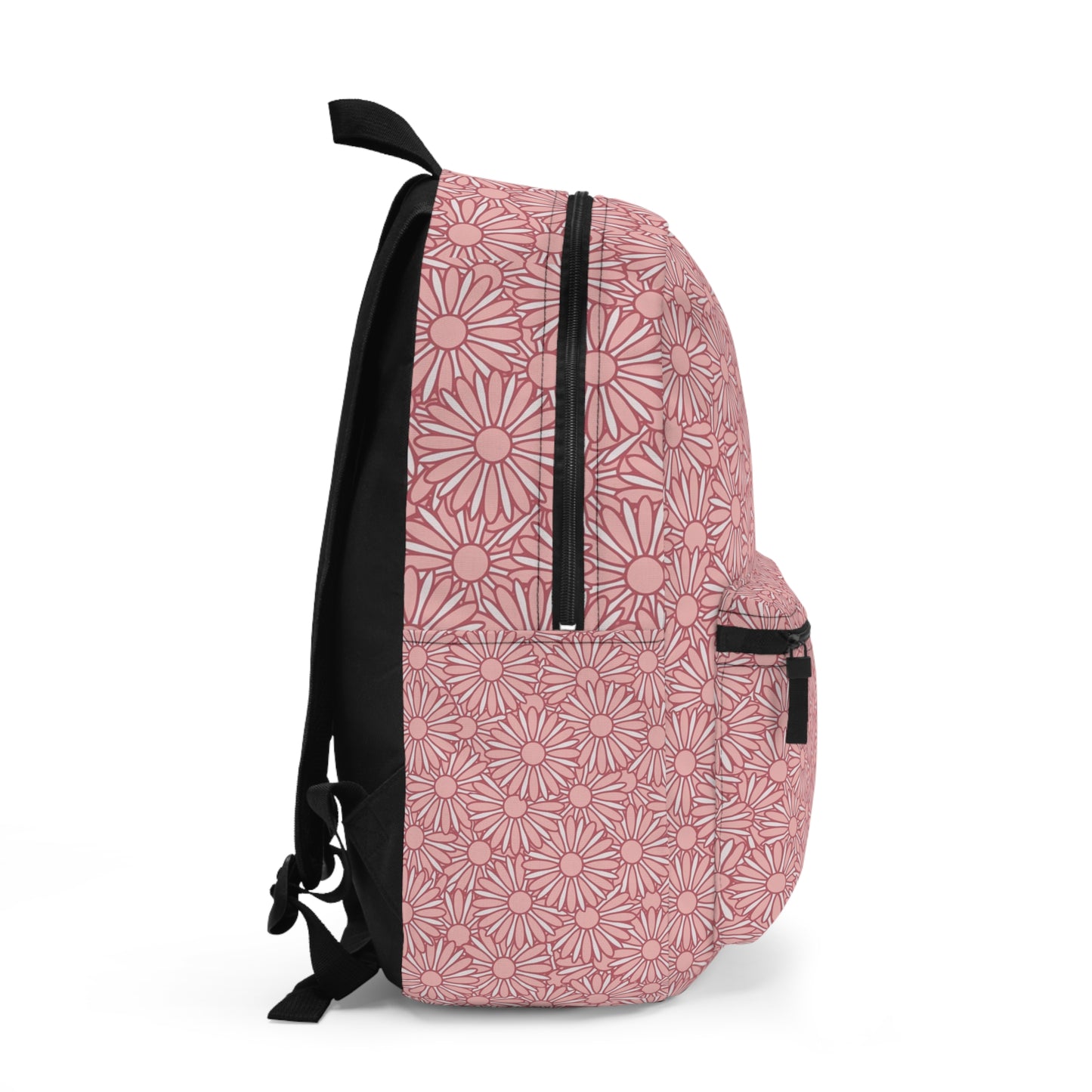Blossom Pink Floral Backpack - Trendy School Bag, Everyday Tote