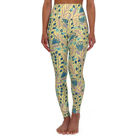 Floral High Waisted Yoga Leggings, Fitness Leggings, Activewear, Workout [...]