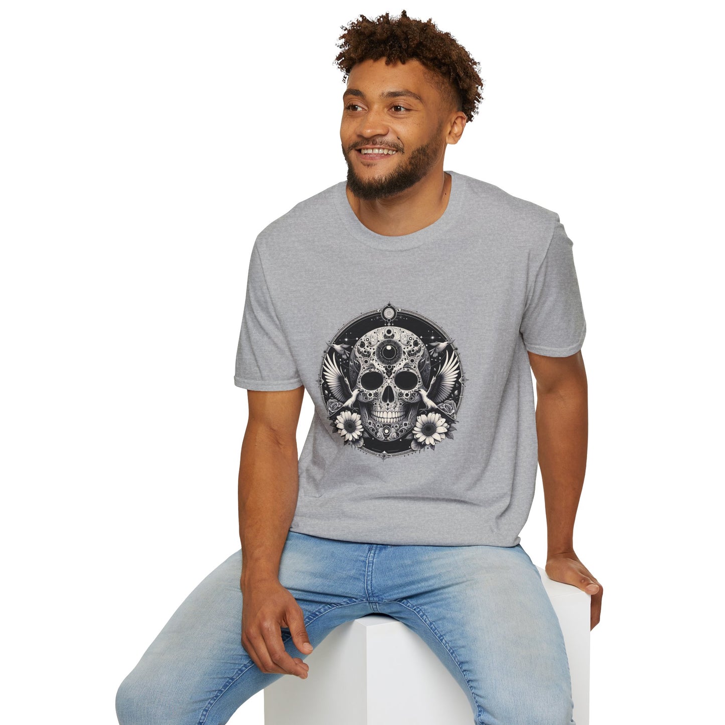 Day of the Dead Skull T-Shirt — Floral Calavera Graphic Tee