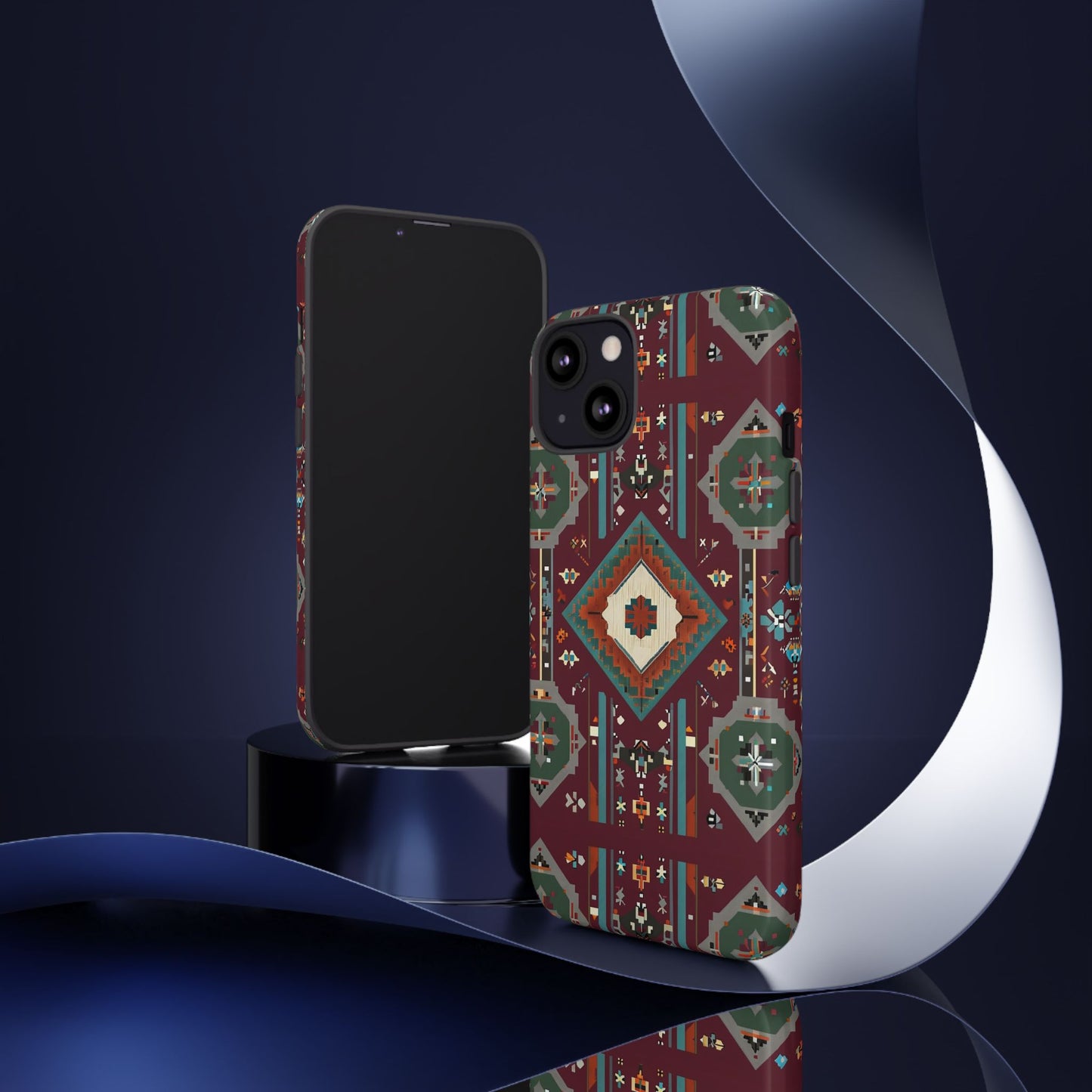 Tribal Pattern Phone Case - Boho Chic, Tough Durable Cover, Stylish Tech Accessory, Gift for Him/Her, Festival Essentials