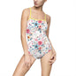 Floral Print Women's One-Piece Swimsuit, Elegant Bathing Suit, Summer Beachwear, Vacation Swimwear, Resort Wear, Mother's Day Gift