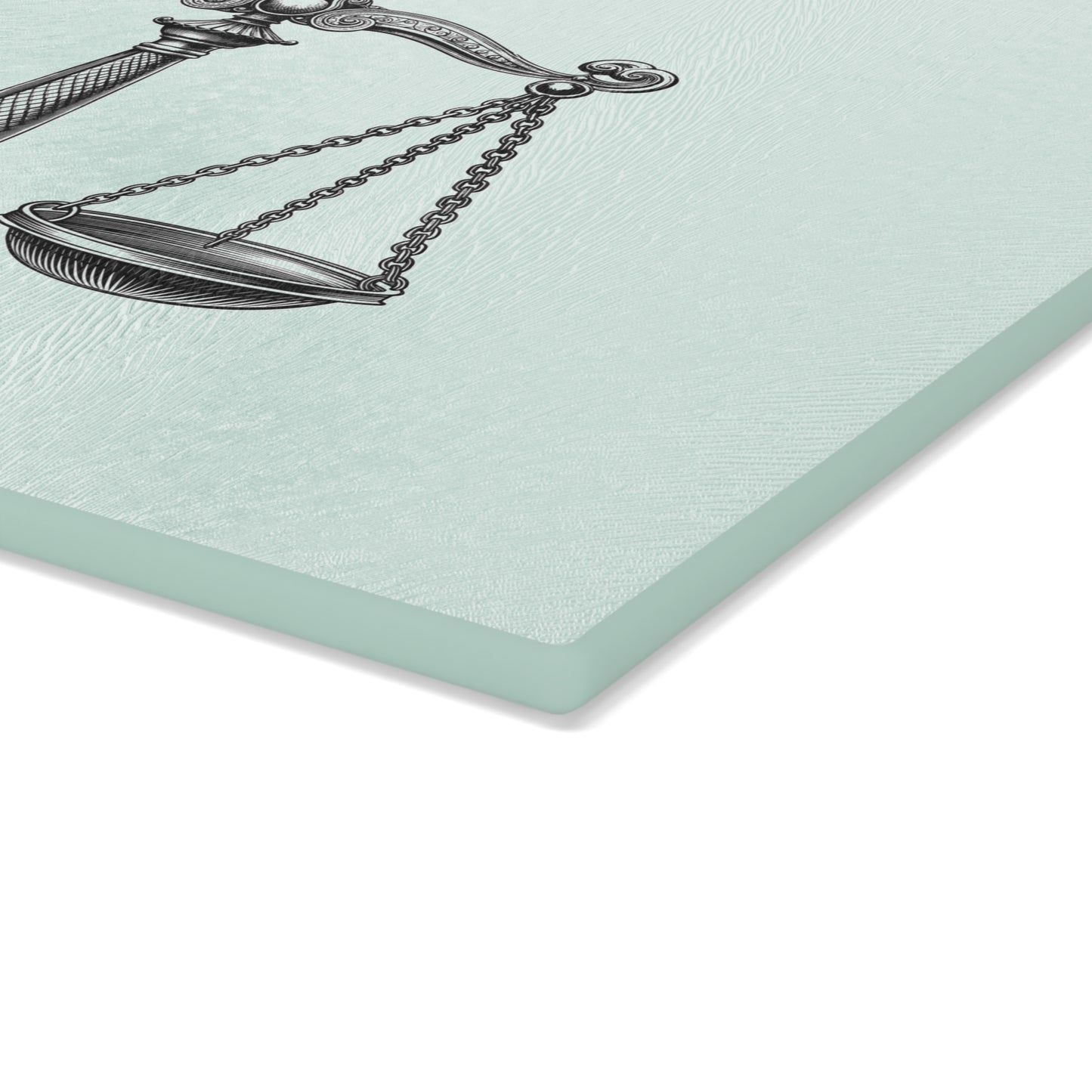 Elegant Justice Scale Glass Cutting Board, Gift for Lawyers, Kitchen Decor, Unique Wedding Gift, Housewarming Gift, Legal Theme