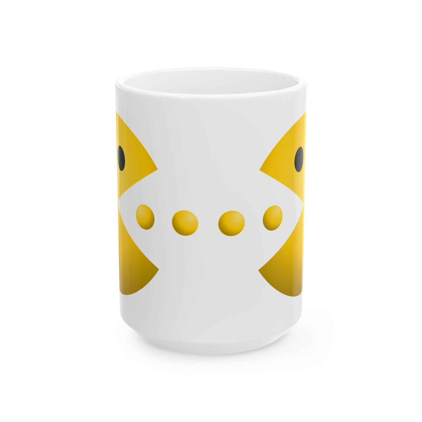 Cheerful Yellow Ceramic Mug, Fun Coffee Cup, Bright Tea Mug, Gift for Friends, Playful Home Decor, Ideal for Birthdays