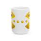 Cheerful Yellow Ceramic Mug, Fun Coffee Cup, Bright Tea Mug, Gift for Friends, Playful Home Decor, Ideal for Birthdays