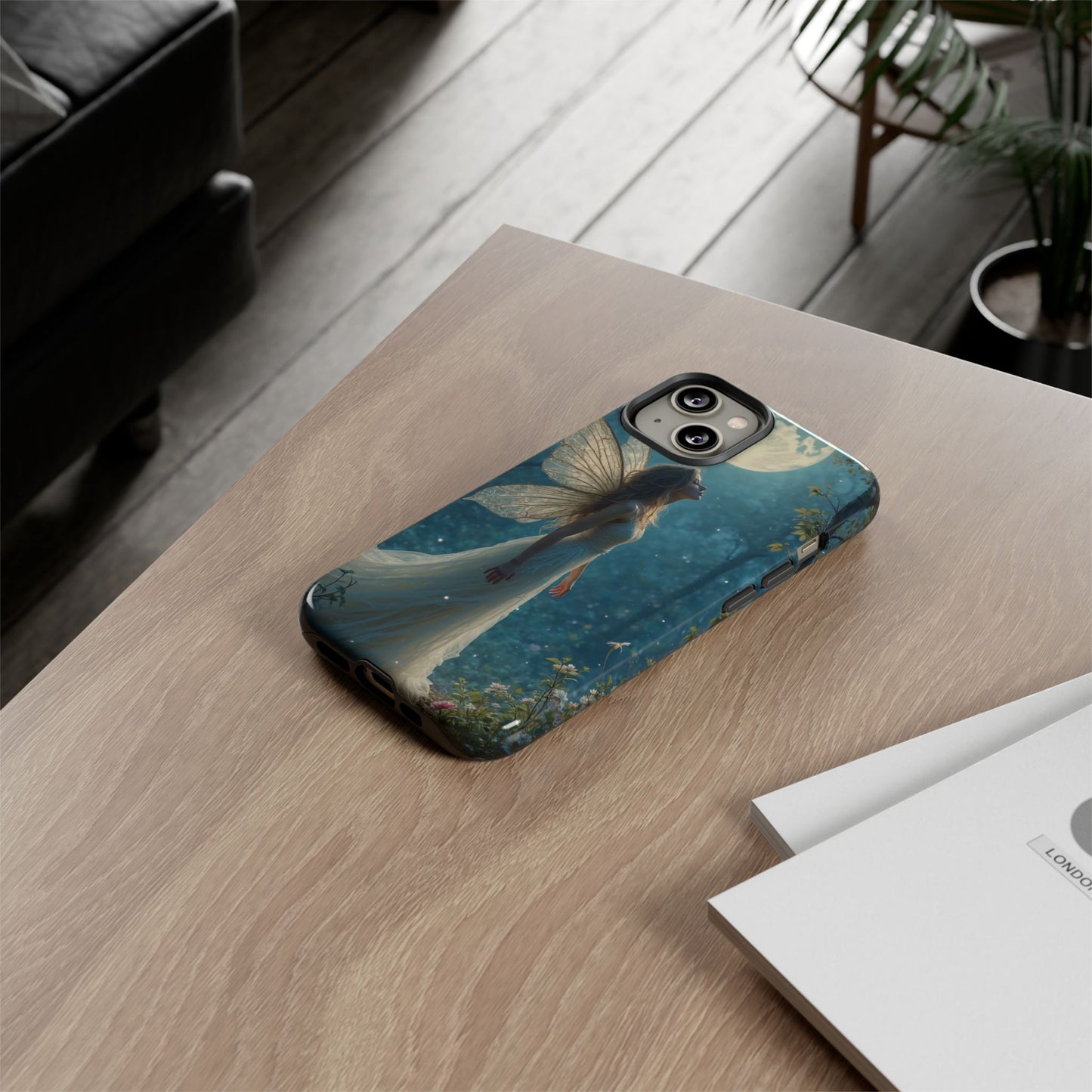 Fairy Moon Phone Case | Tough Cases for Nature Lovers, Fantasy Gift, Boho Phone Accessory, Ethereal Aesthetic, Magical Design