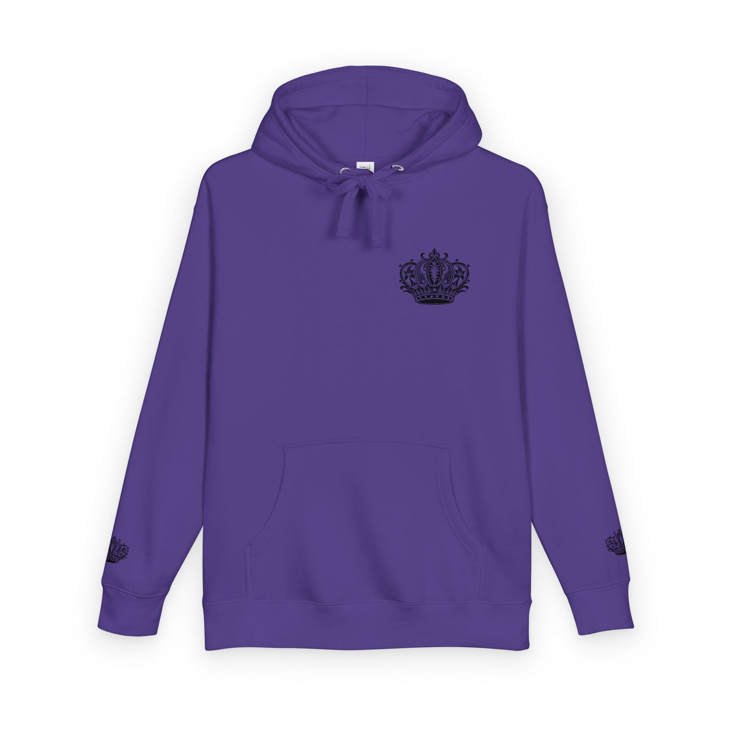 Crown Floral Unisex Fleece Hoodie | Cozy Streetwear, Perfect Gift for Him & Her, Autumn Fashion, Casual Wear, Trendy Outfit