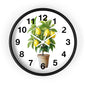 Lemon Tree Wall Clock, Brighten Your Home Decor, Gift for Garden Lovers, Kitchen Wall Clock, Unique Home Accent