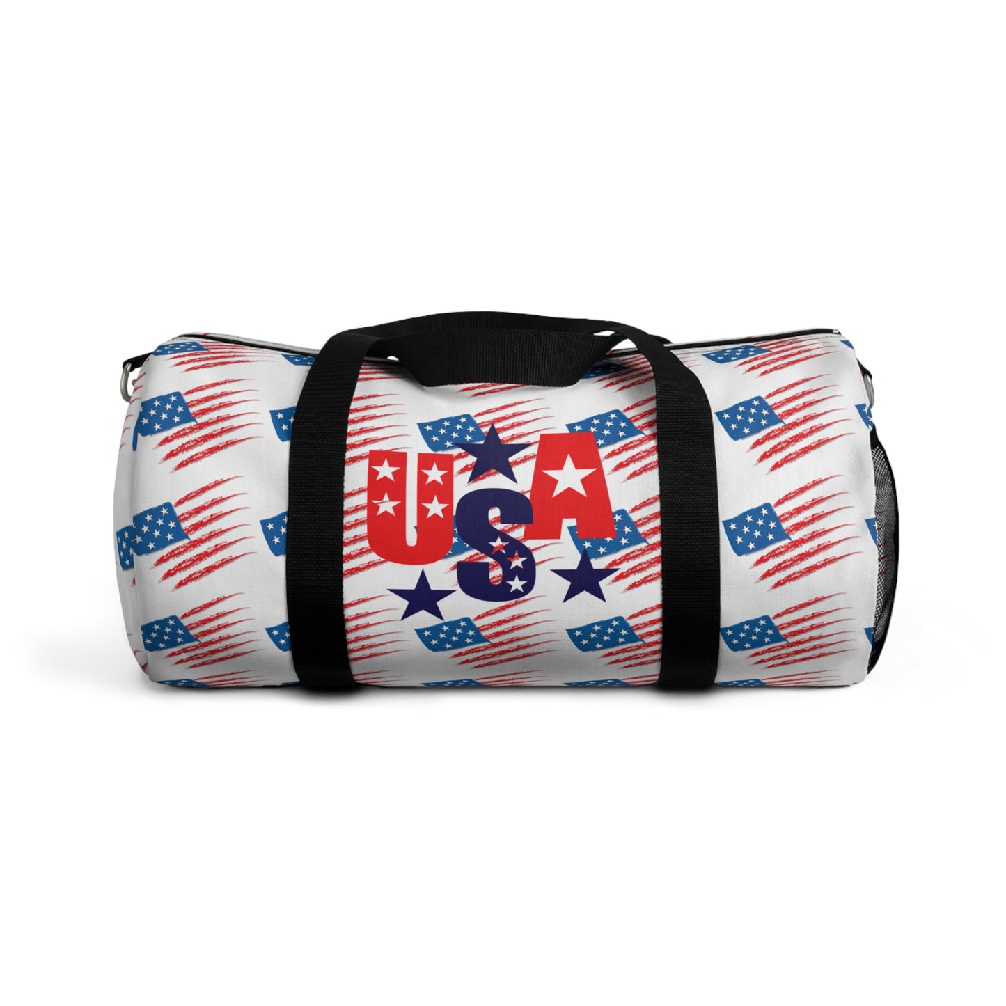 Patriotic Duffel Bag, Sports Gear, Travel Bag, Gym Bag, Fourth of July Gift, American Flag Design