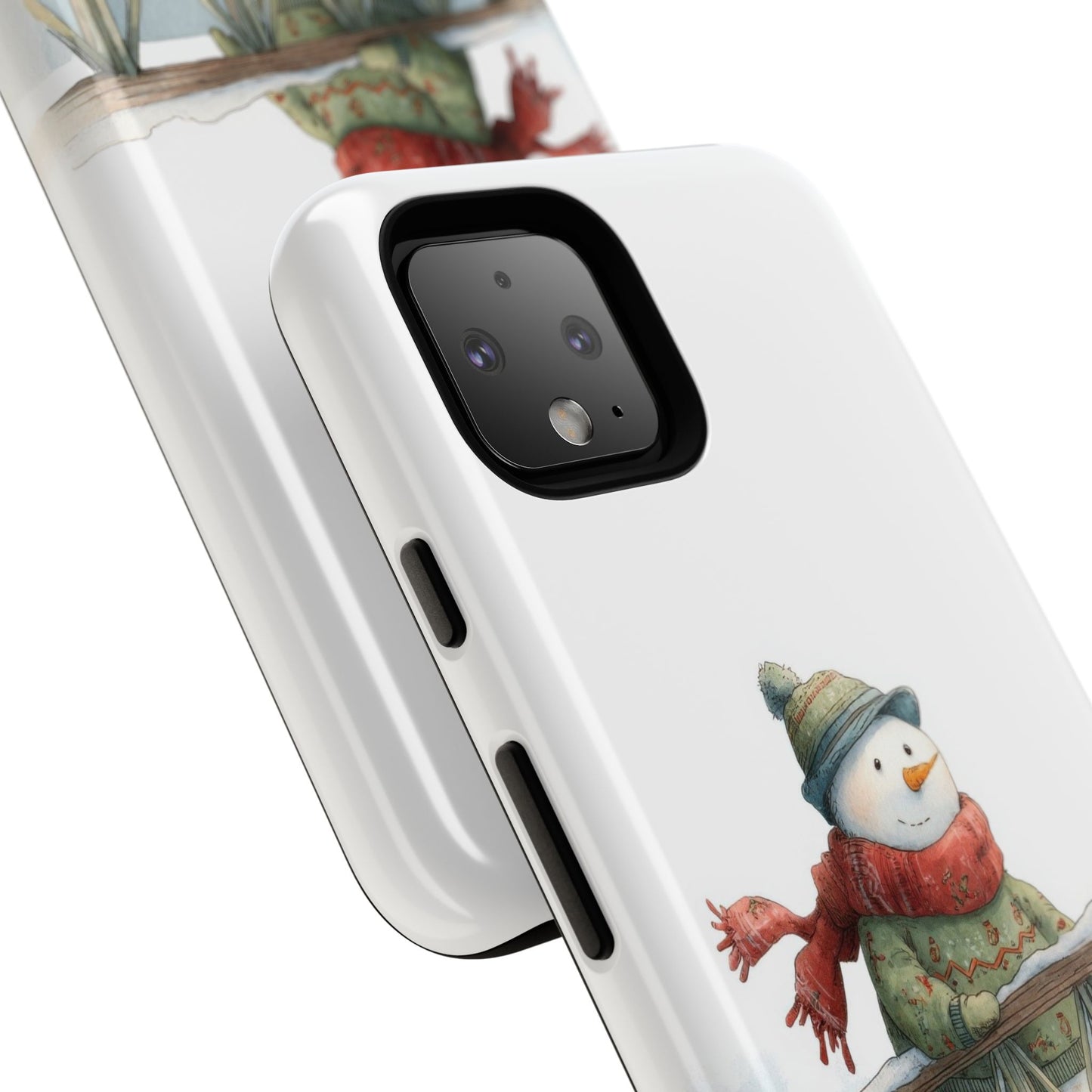 Snowman Phone Case – Winter Holiday Gift, Cute Snowman Design, Winter Accessories, Protective Phone Case, Unique Christmas Present
