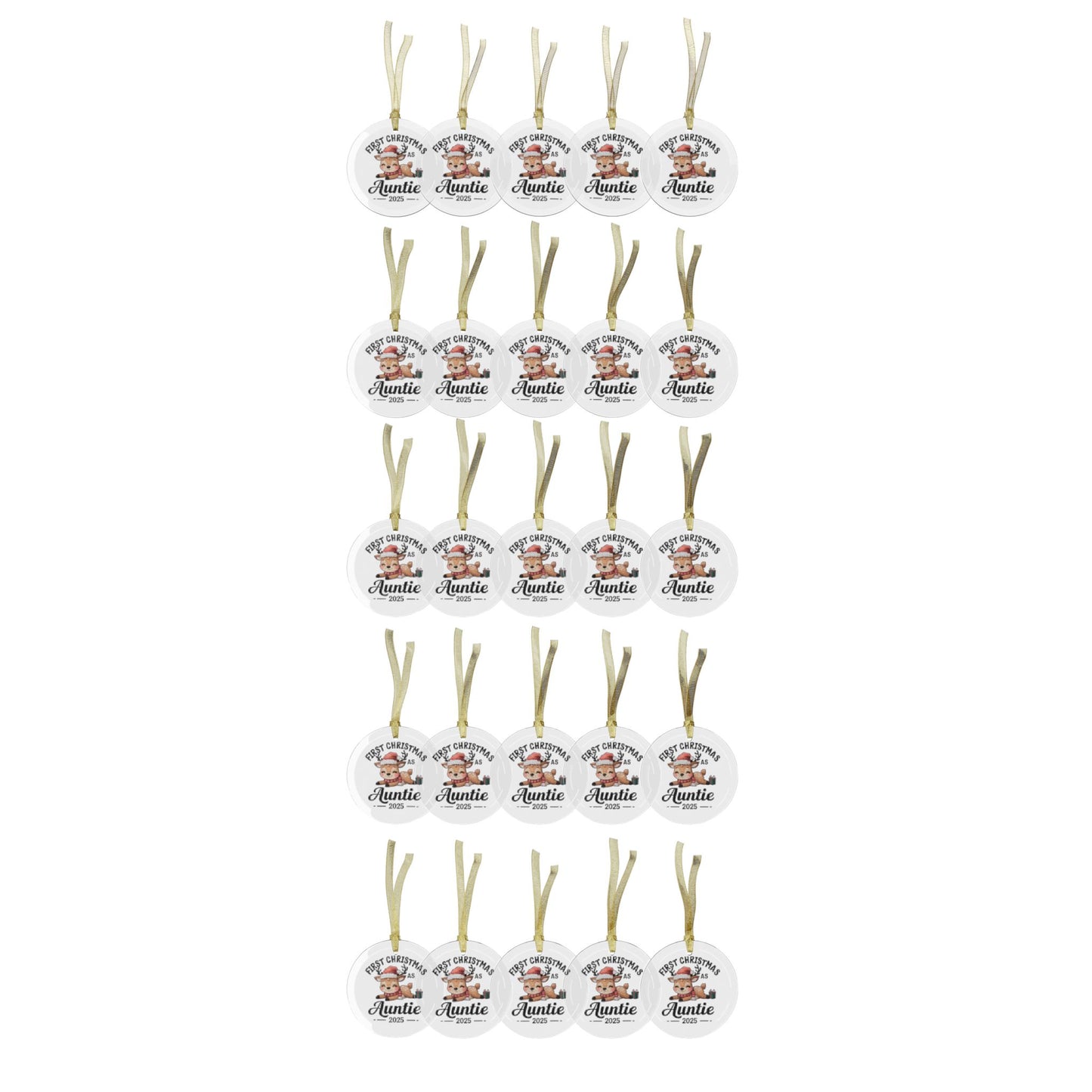 Glass Ornaments - Aunt